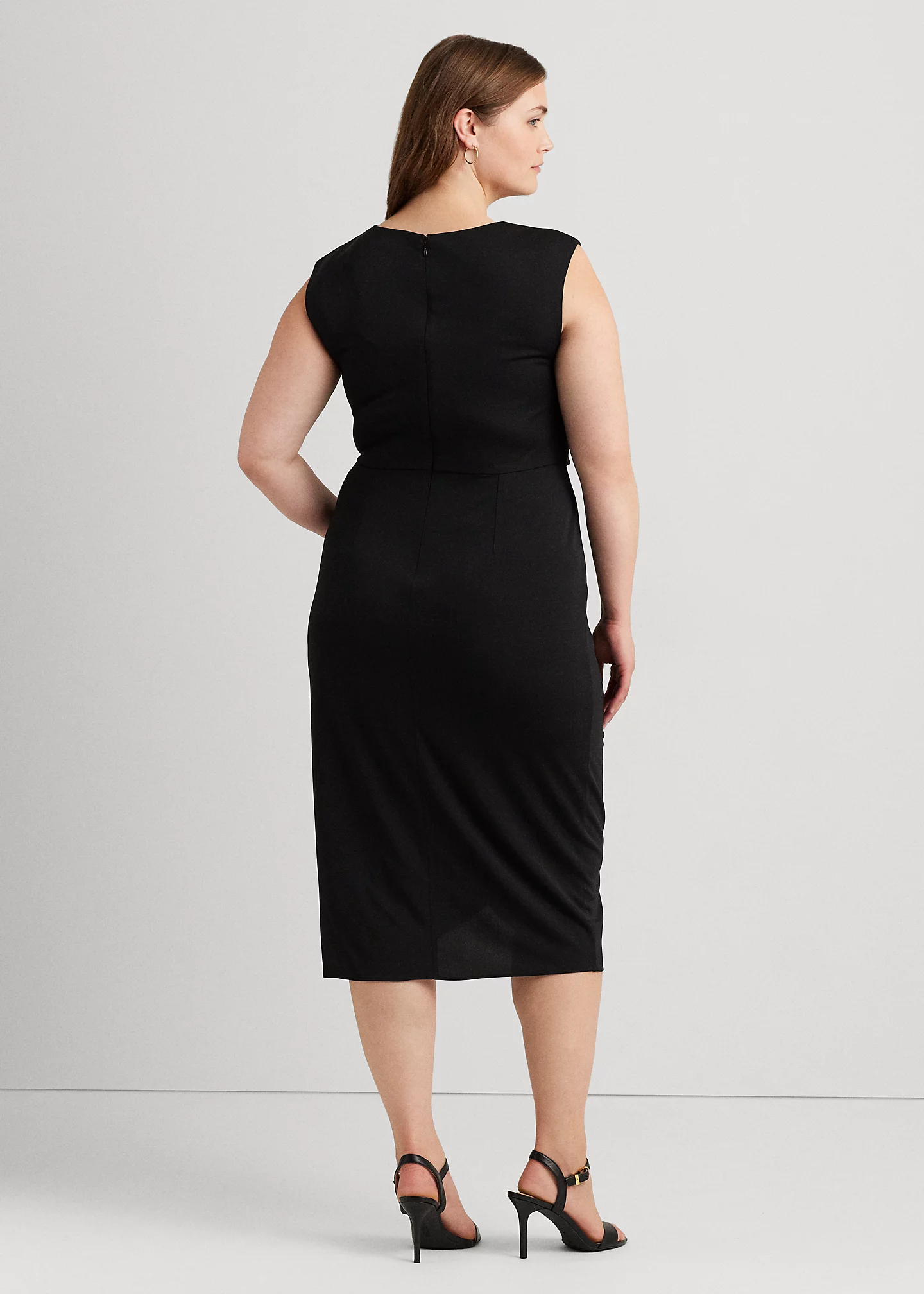 Stretch Jersey Tie-Front Dress