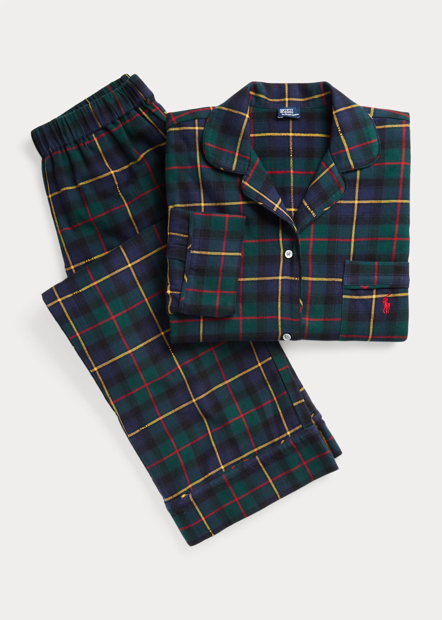 Plaid Flannel Pajama Set