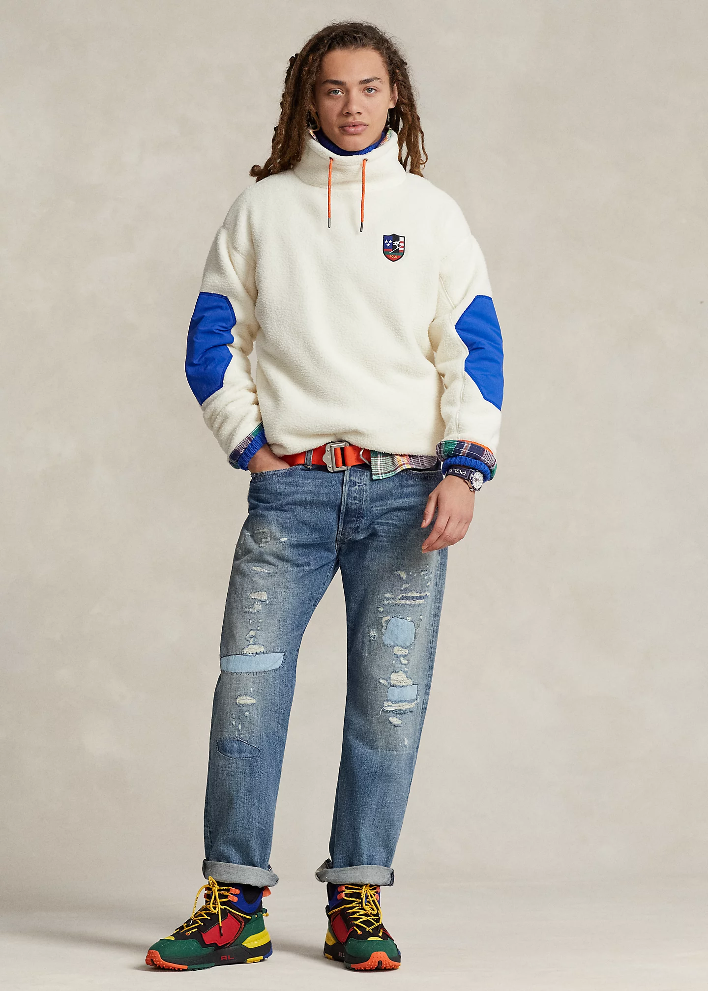 Downhill Skier Hybrid Pullover