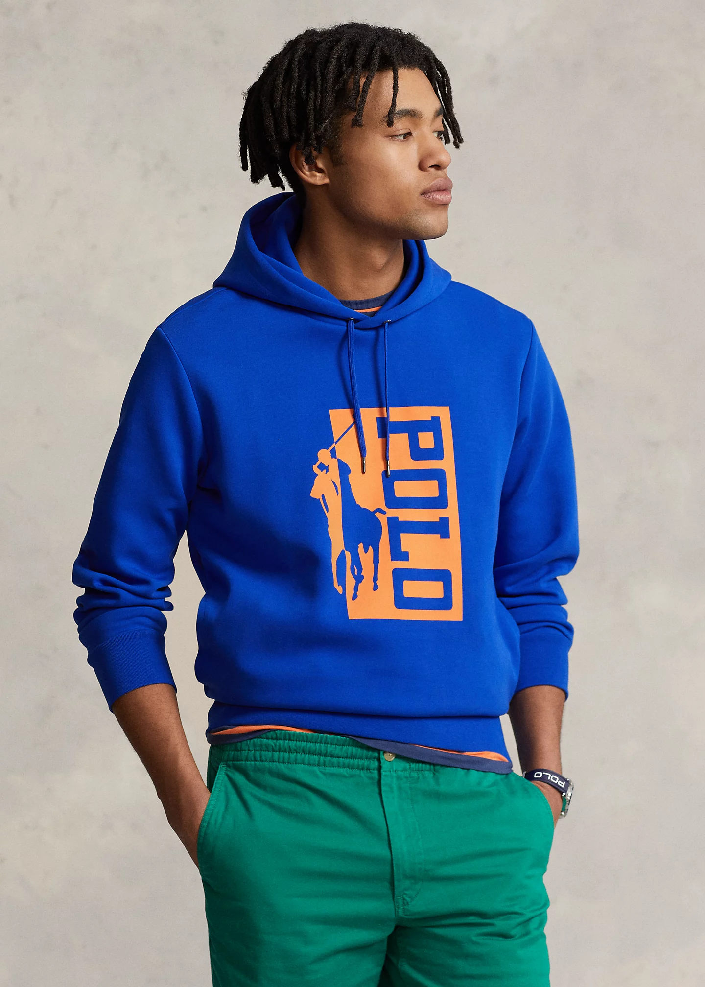 Big Pony Logo Double-Knit Hoodie