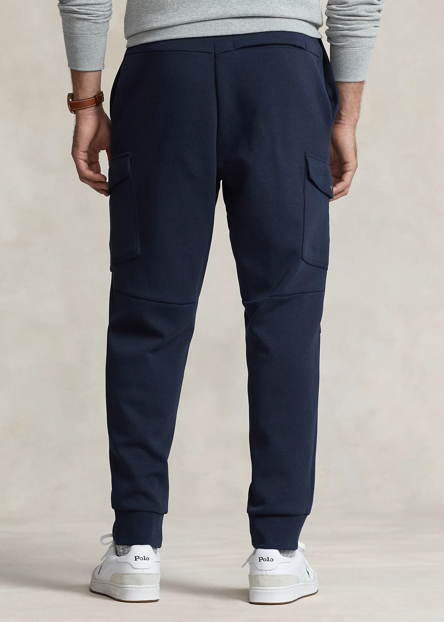 Double-Knit Cargo Jogger Pant