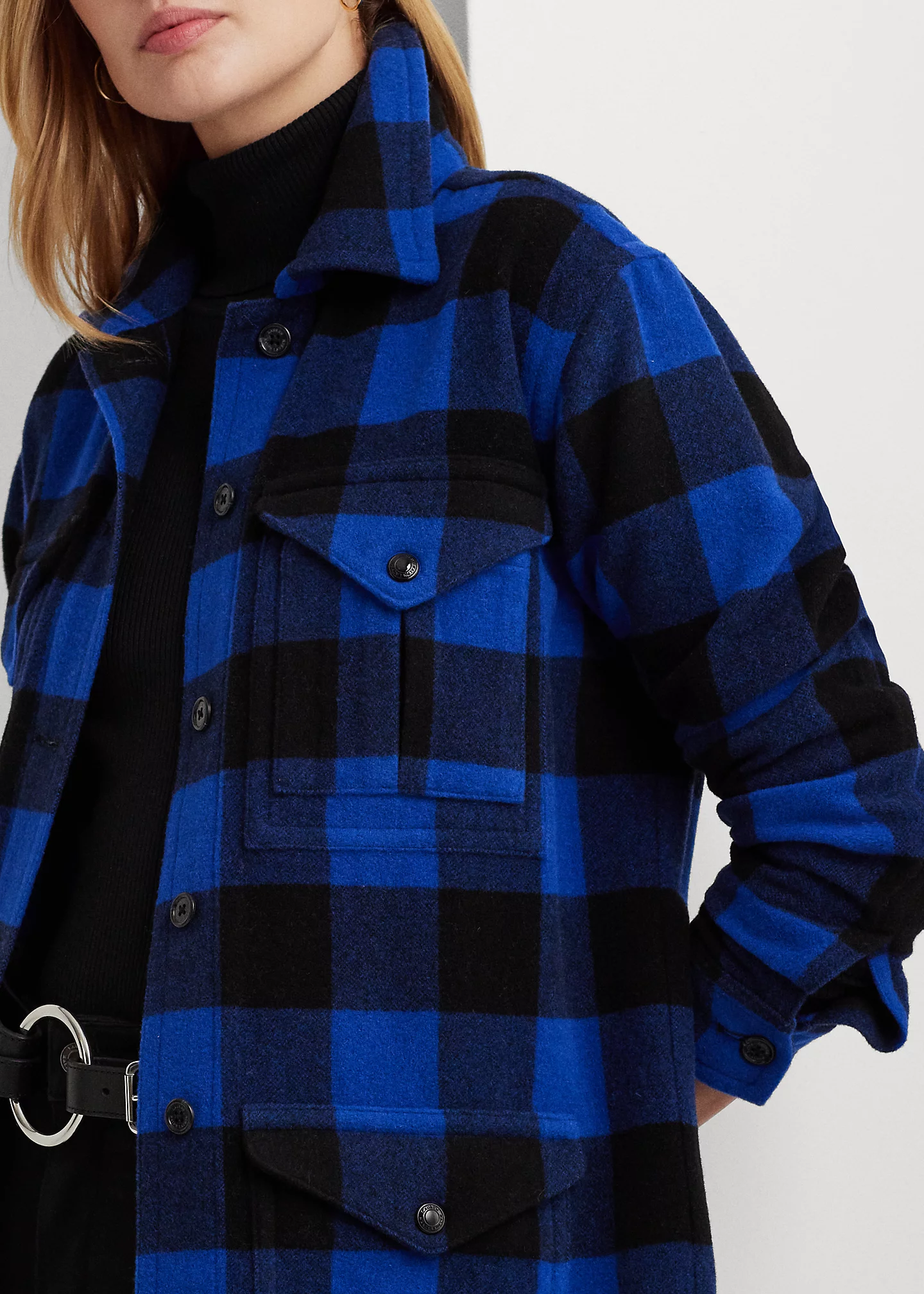 Buffalo Check Twill Shirt Jacket
