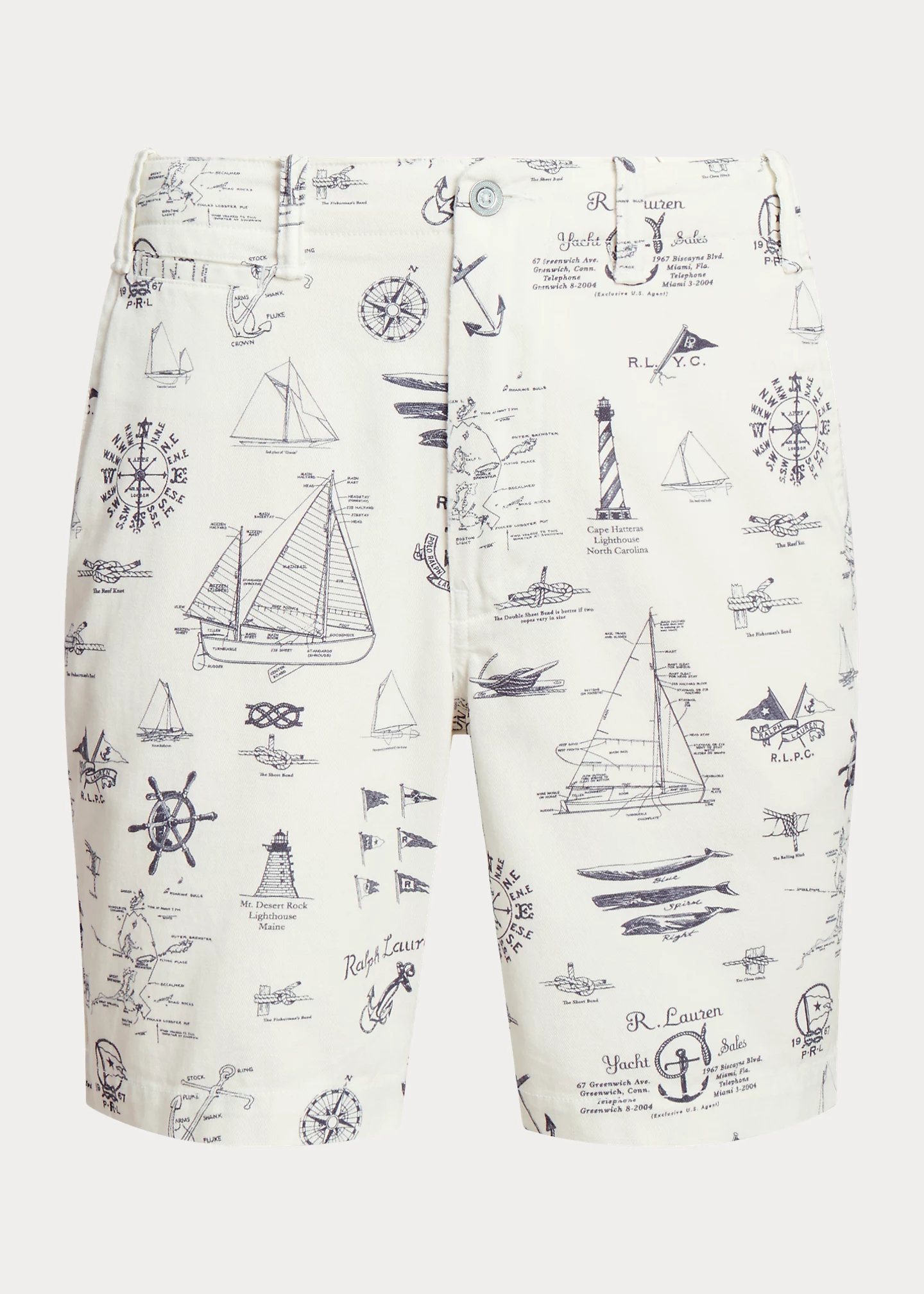 8-Inch Straight Fit Nautical Chino Short