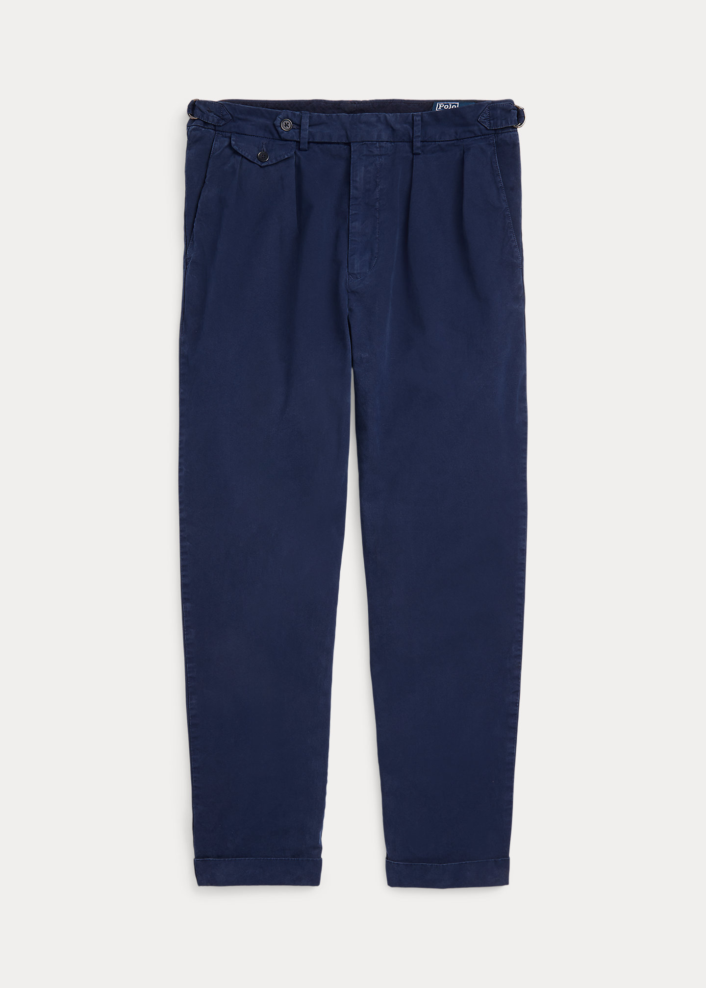 Slim Tapered Fit Pleated Twill Pant