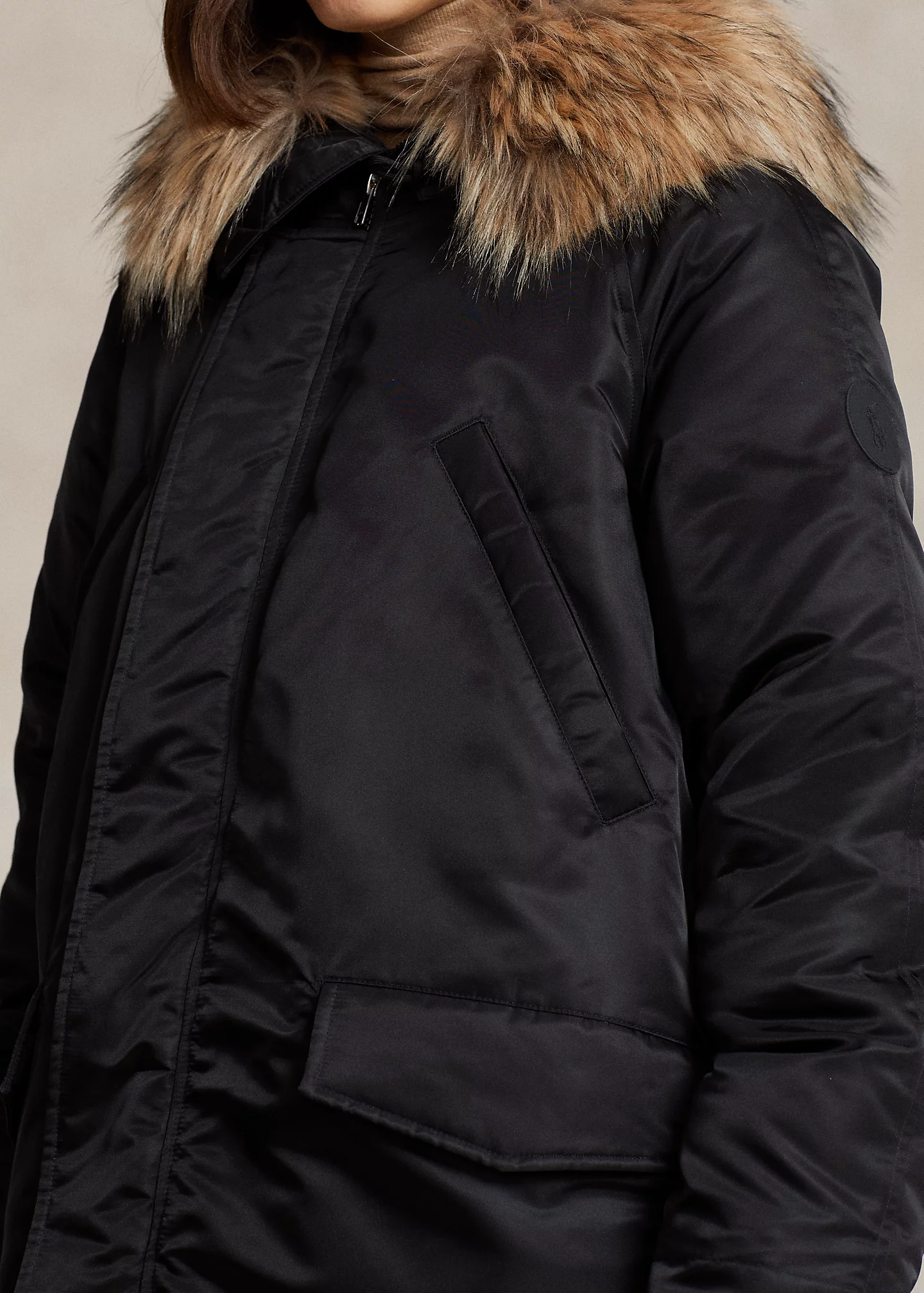 Water-Repellent Twill Down Parka