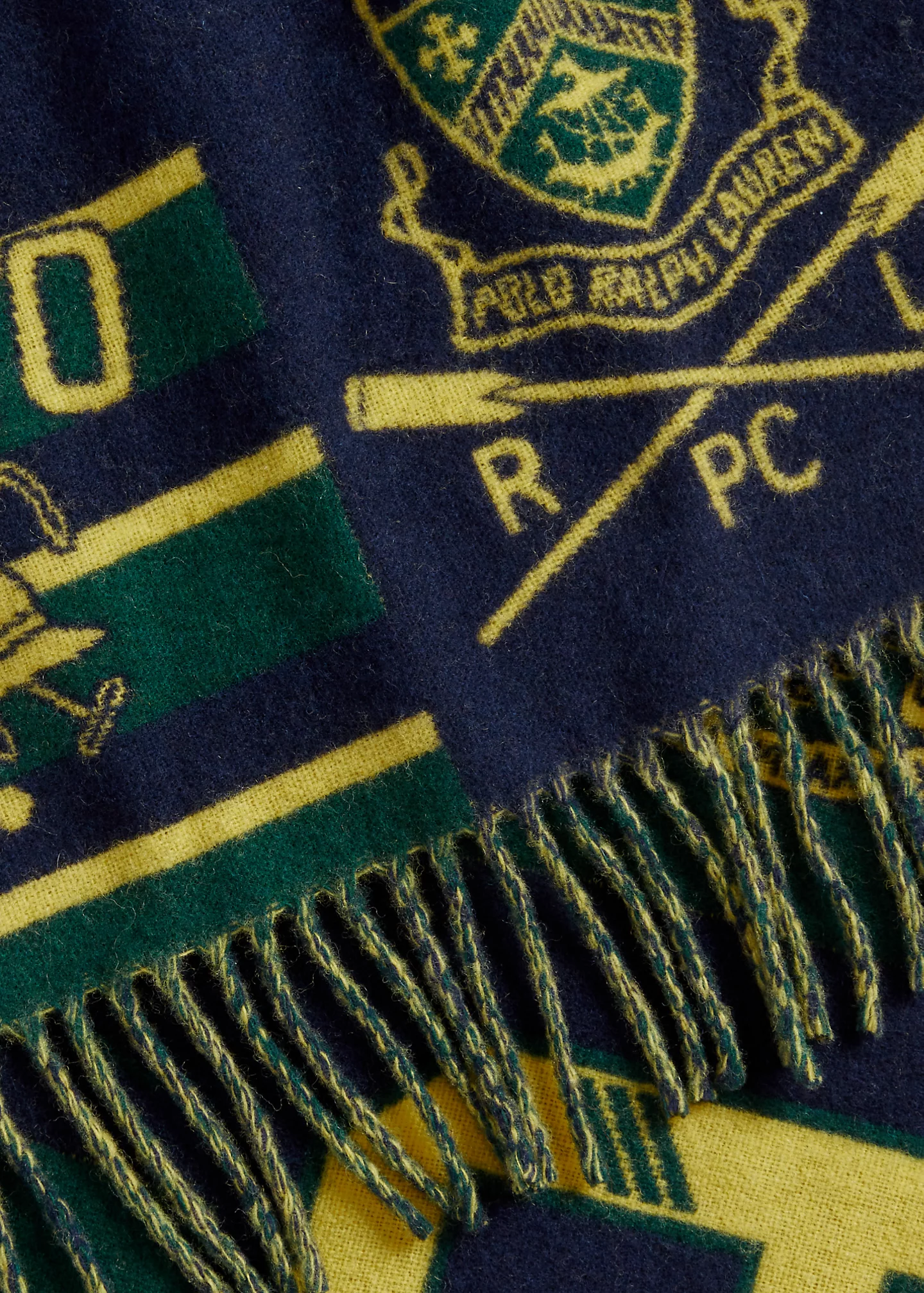 Logo-Graphic Wool-Blend Scarf