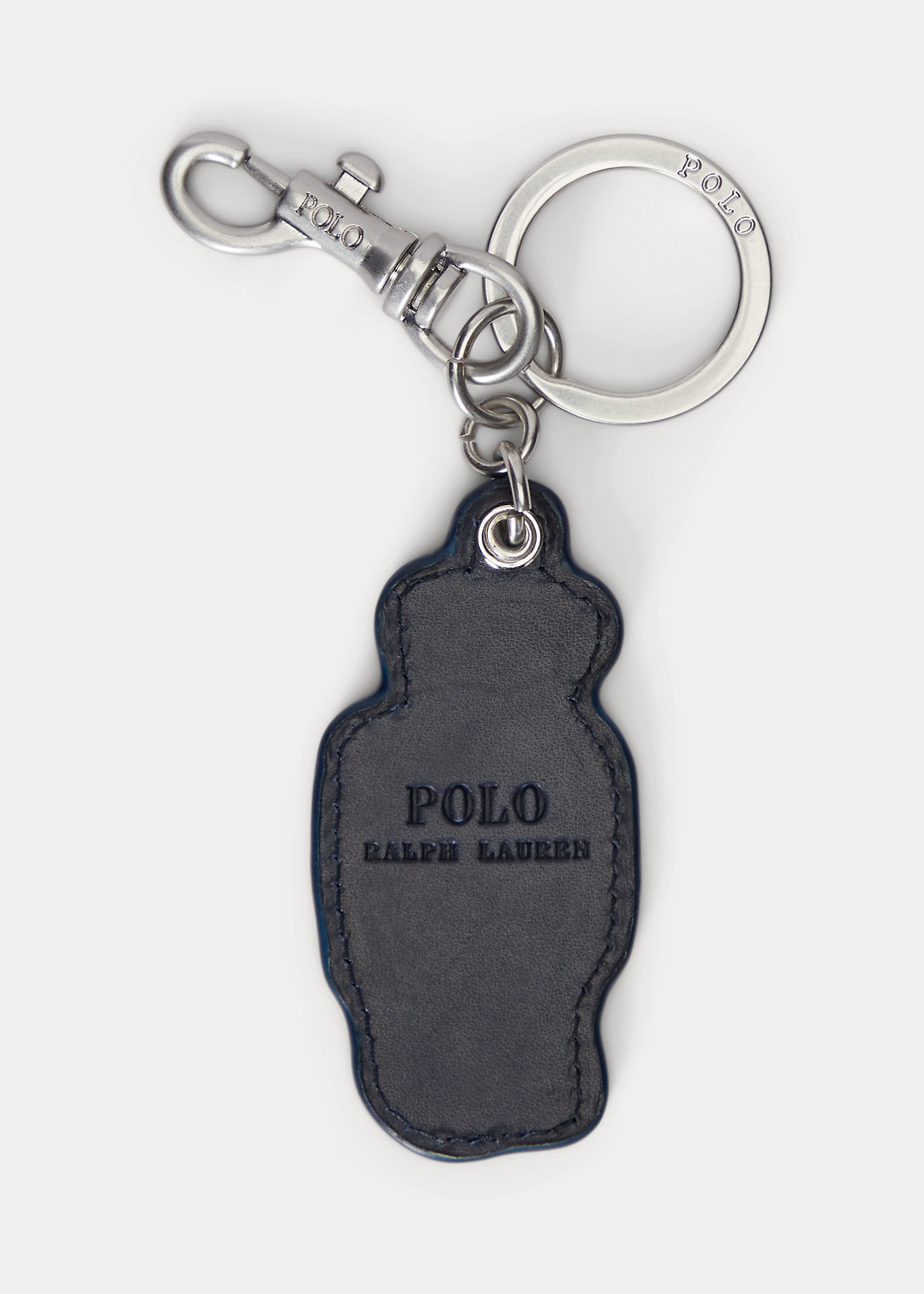 Polo Bear Leather Key Fob