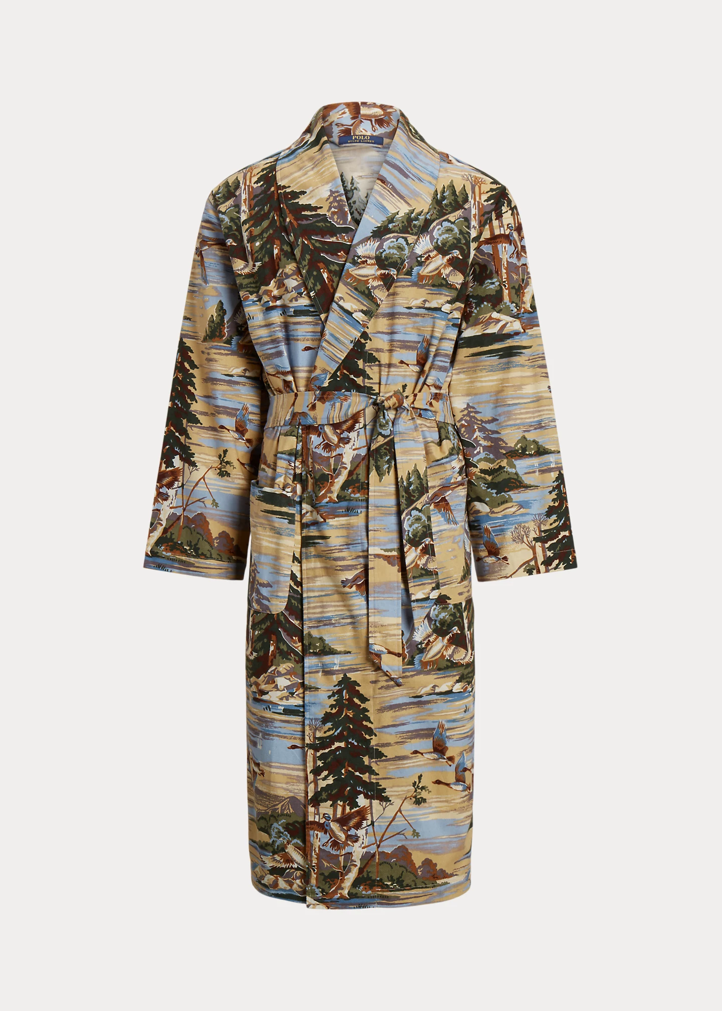 Print Flannel Robe