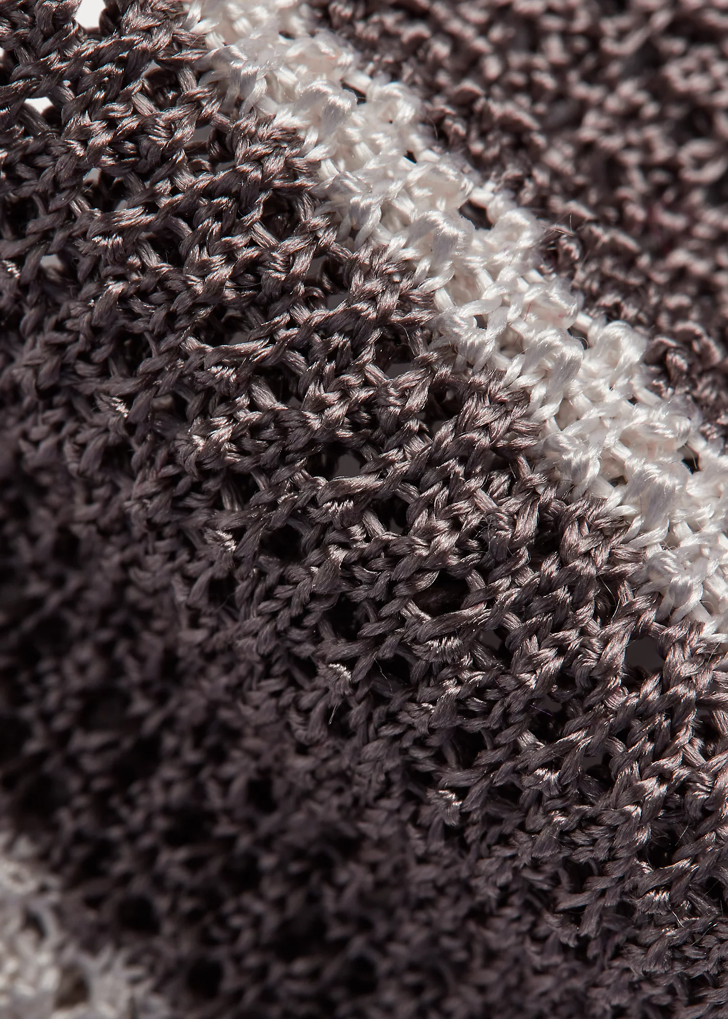 Striped Knit Wool Tie