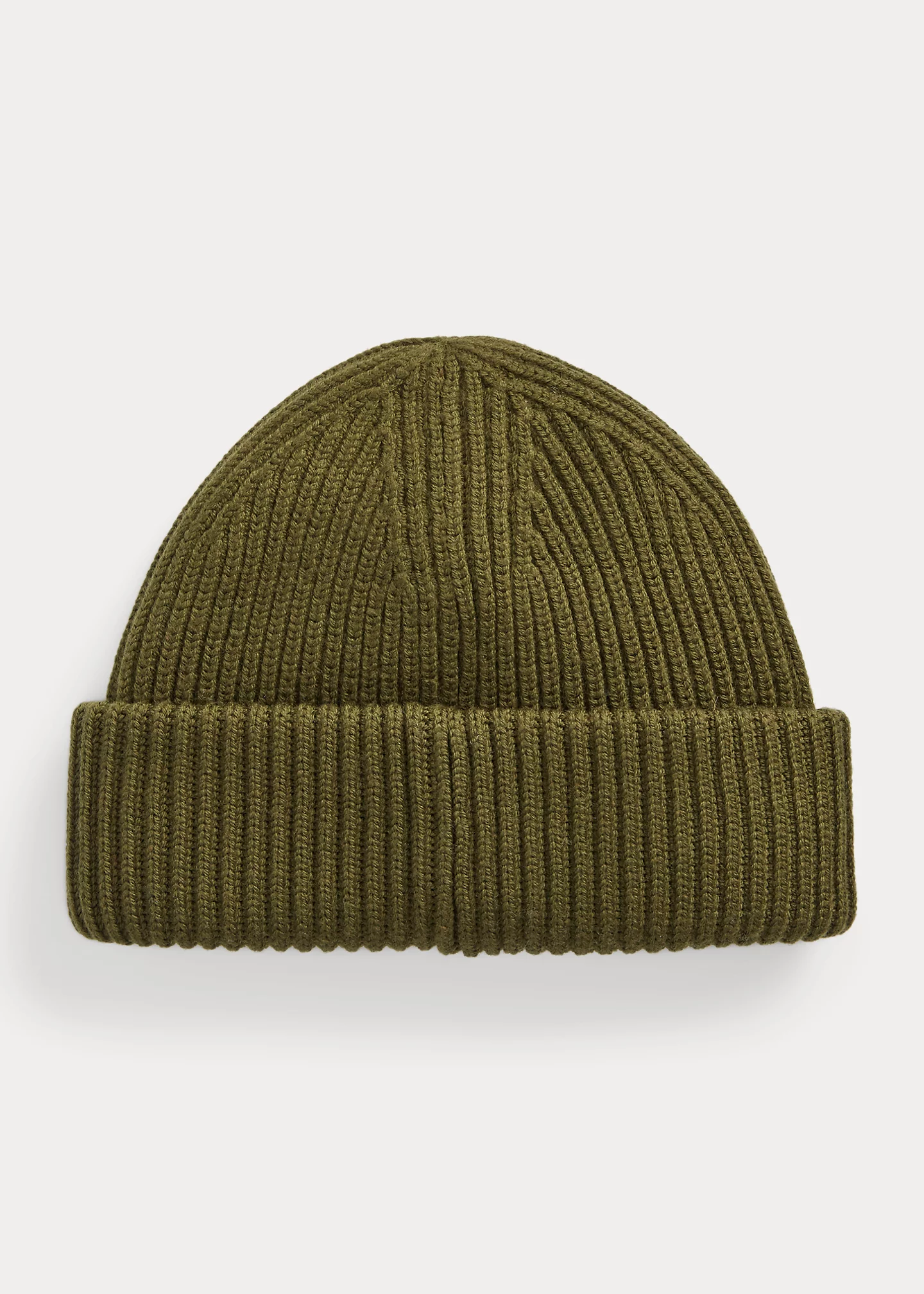 Rib-Knit Merino Wool Beanie