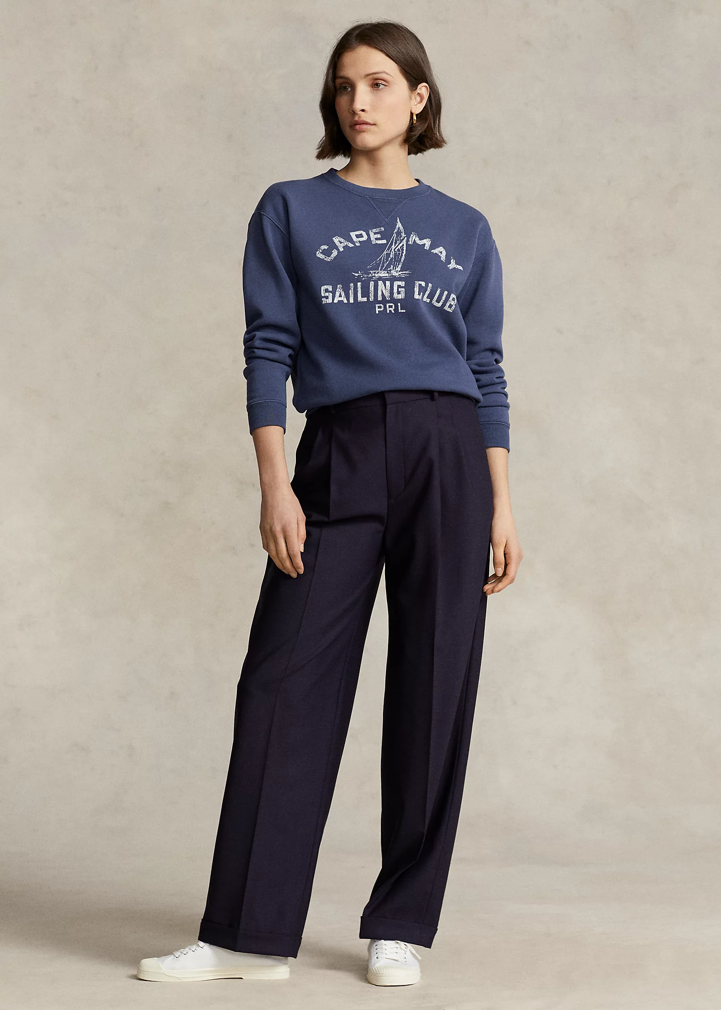 Logo Graphic Fleece Crewneck Sweatshirt