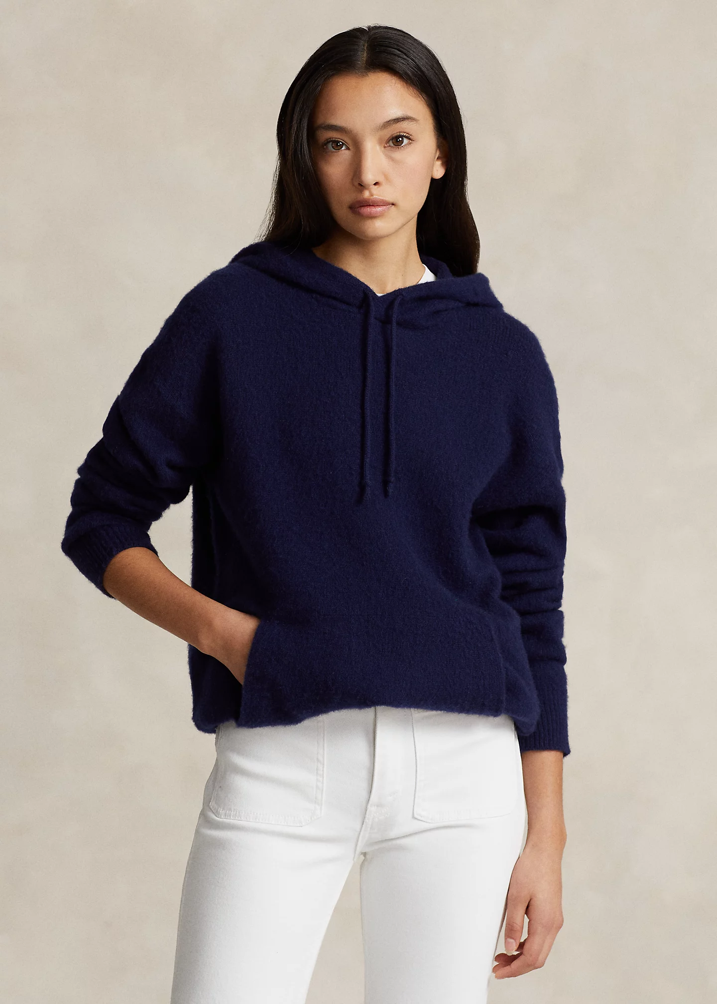 Wool-Cashmere Hooded Sweater