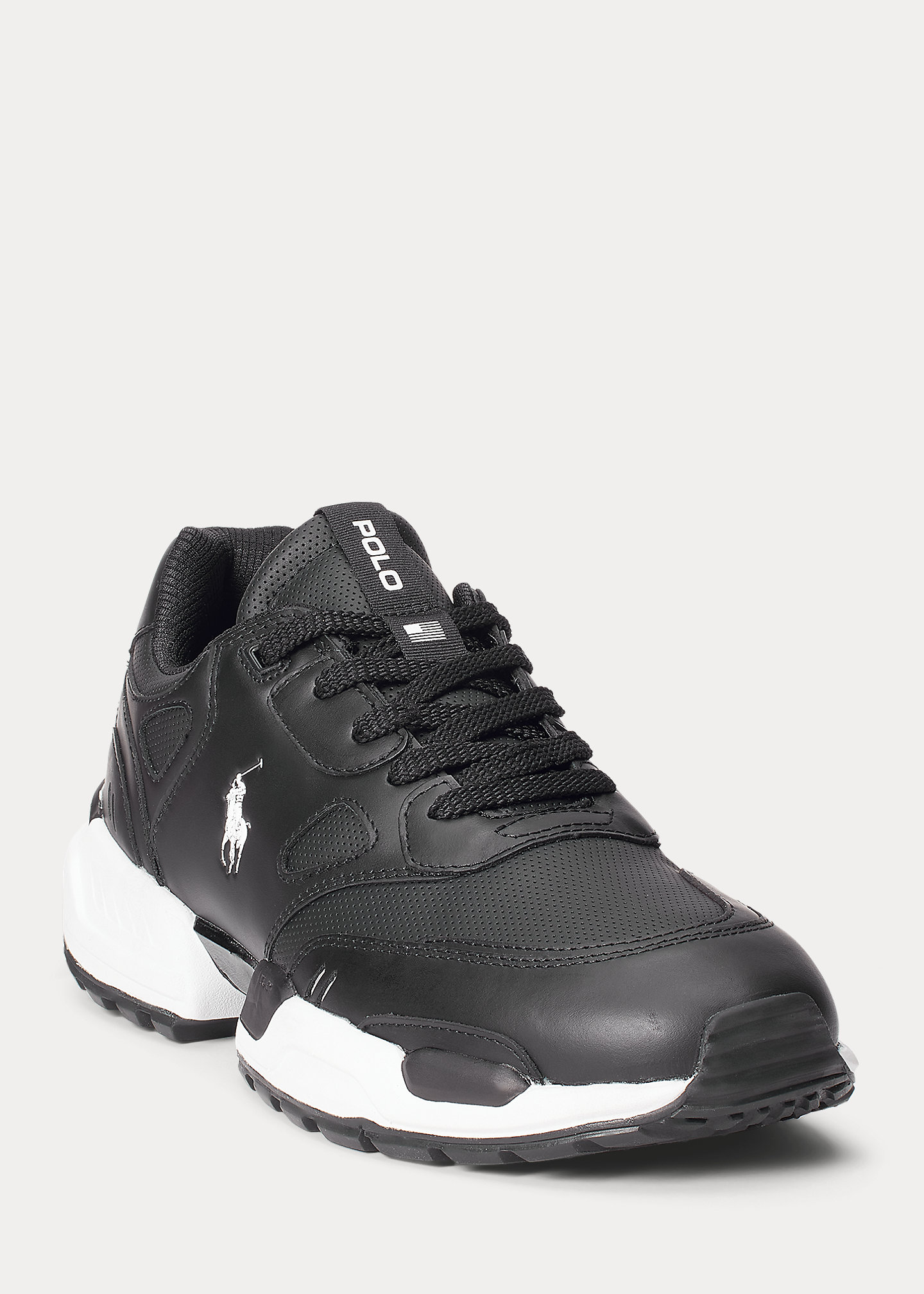 Jogger Leather-Paneled Sneaker