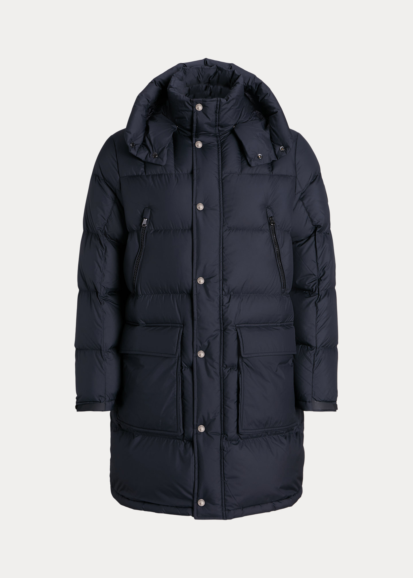 Water-Repellent Down Hooded Coat