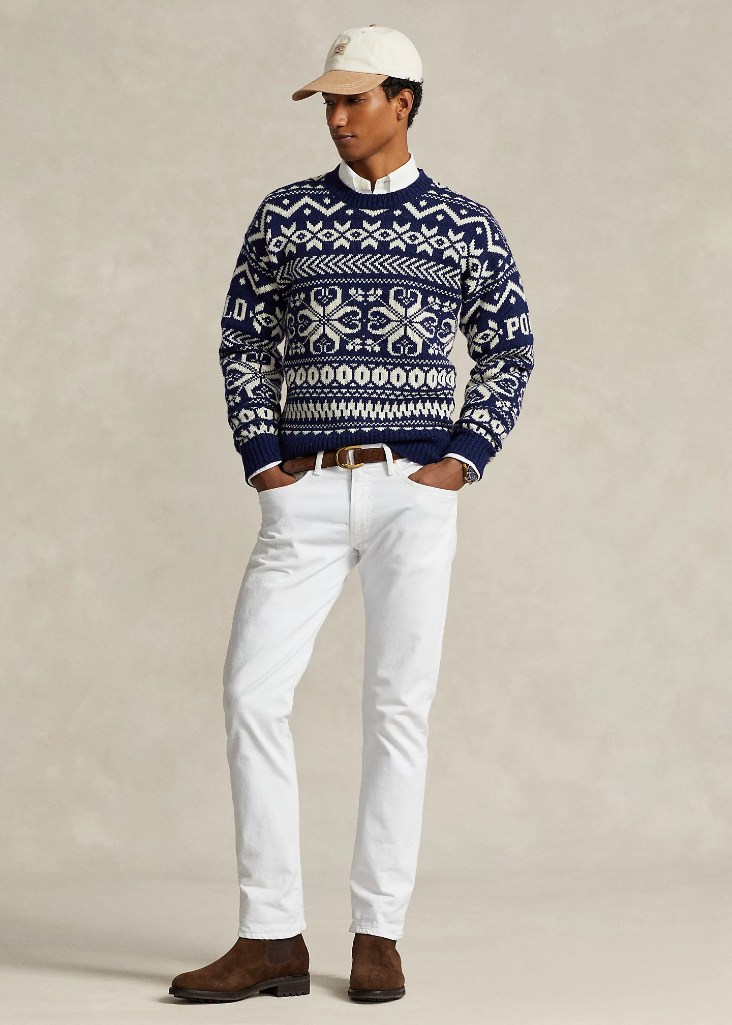 Snowflake Wool-Blend Sweater