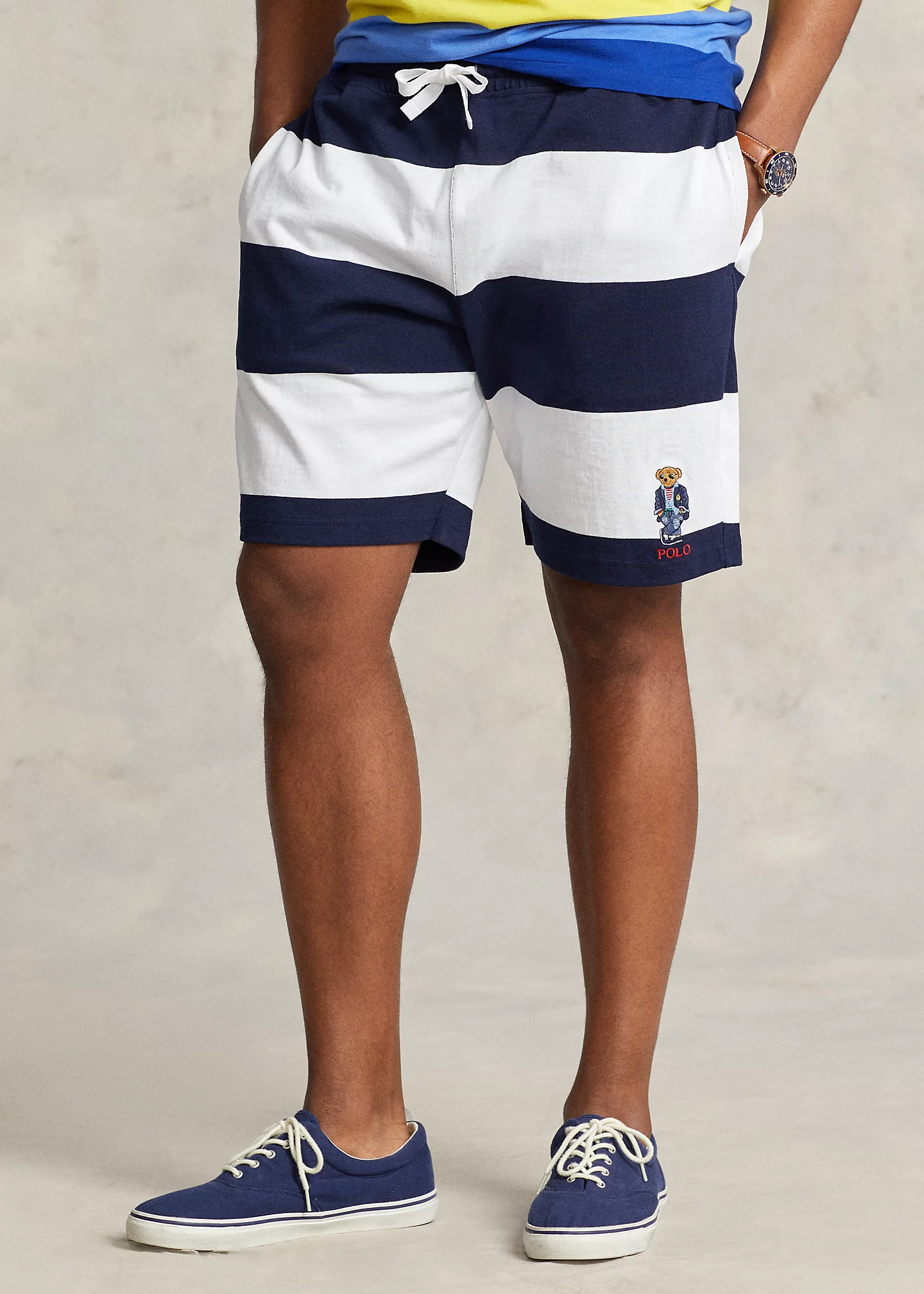 Polo Bear Striped Jersey Short