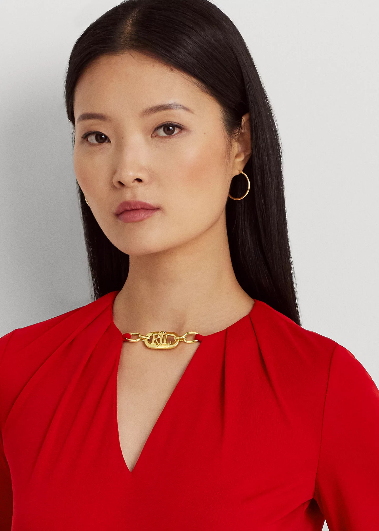 Logo-Trim Stretch Jersey Top