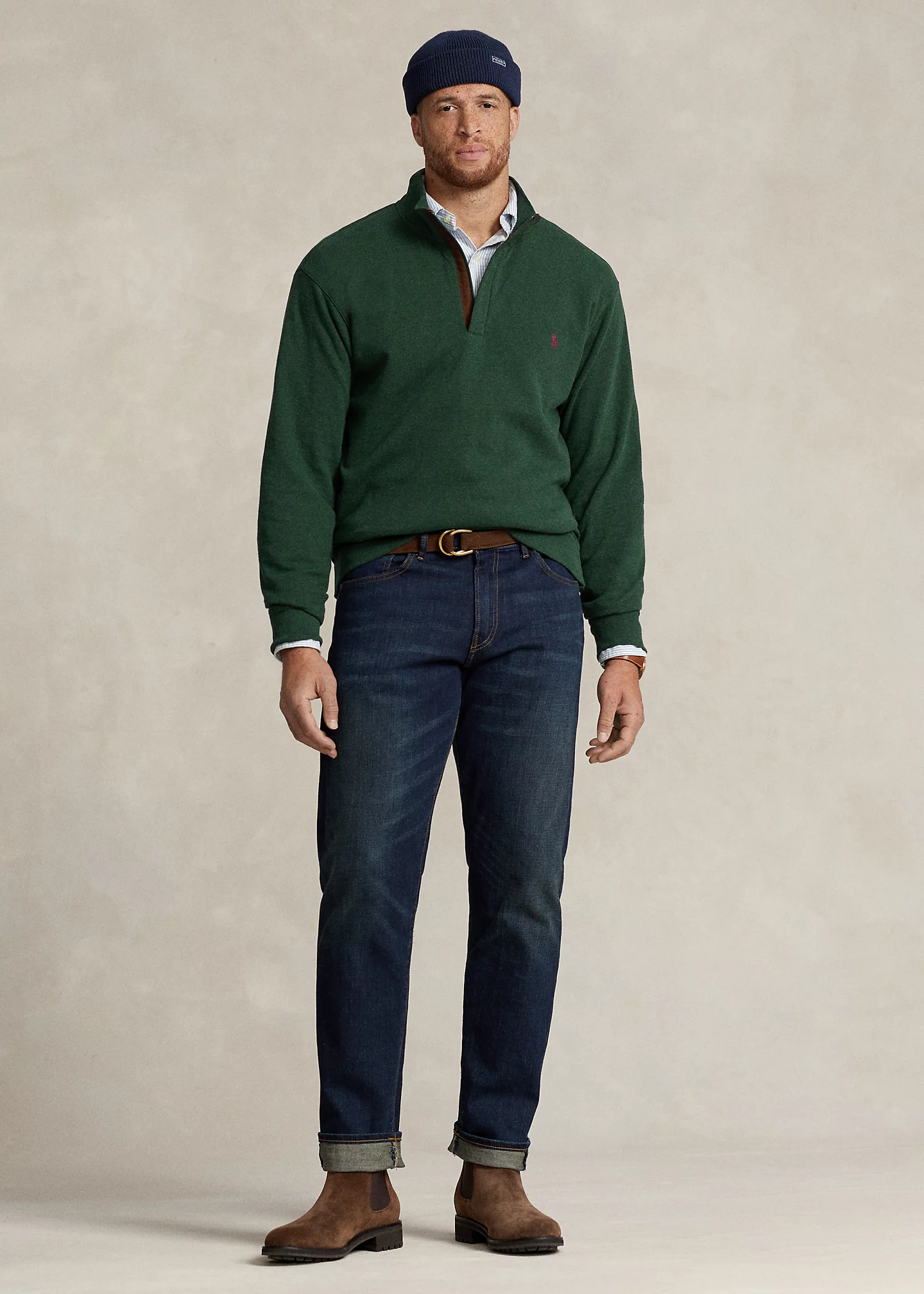 Luxury Jersey Quarter-Zip Pullover