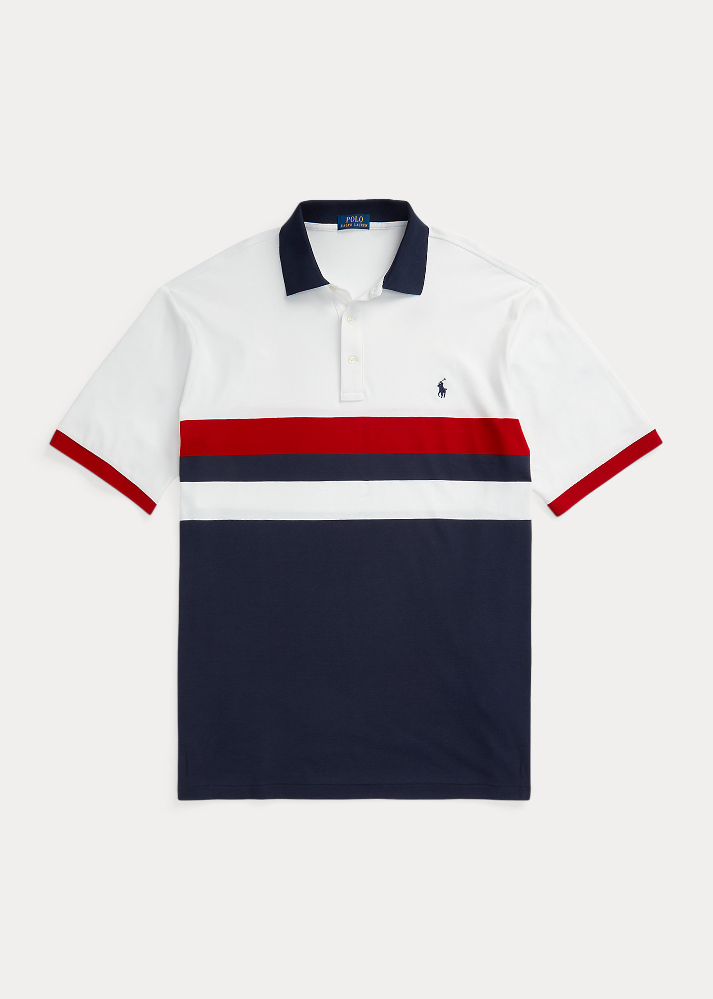 Striped Soft Cotton Polo Shirt