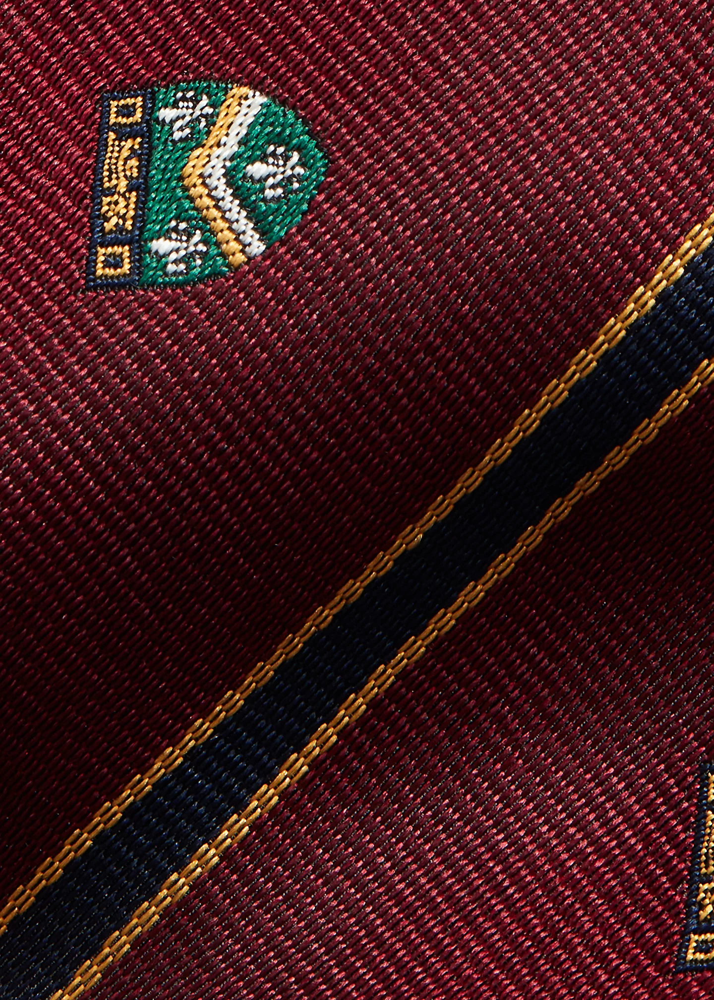 Striped Silk Club Bow Tie