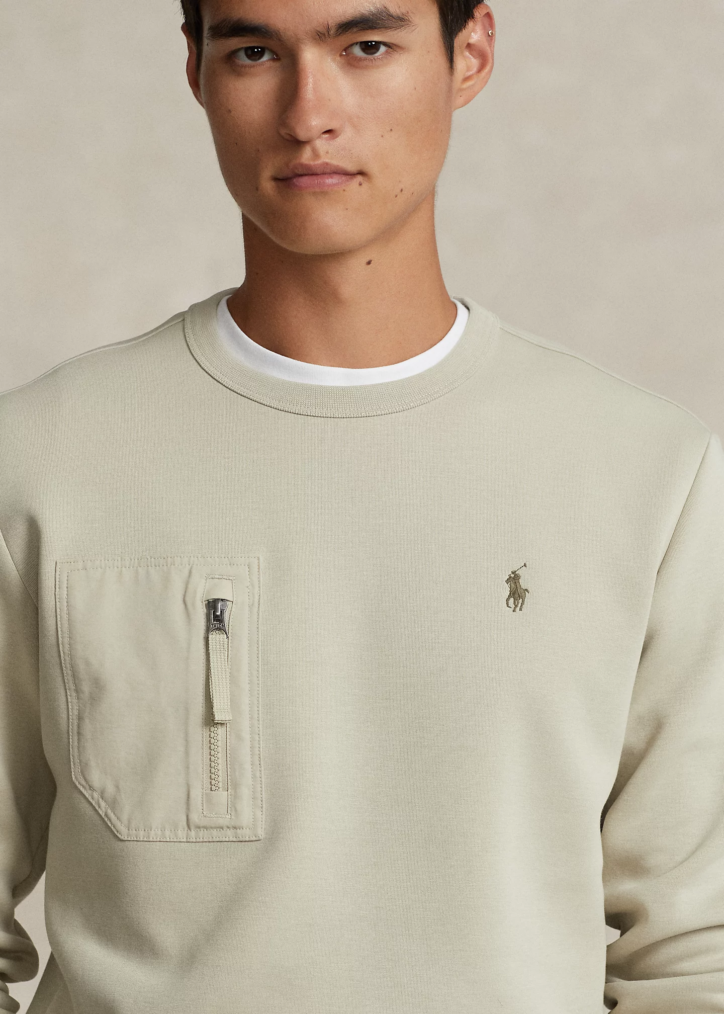 Double-Knit Pocket Sweatshirt