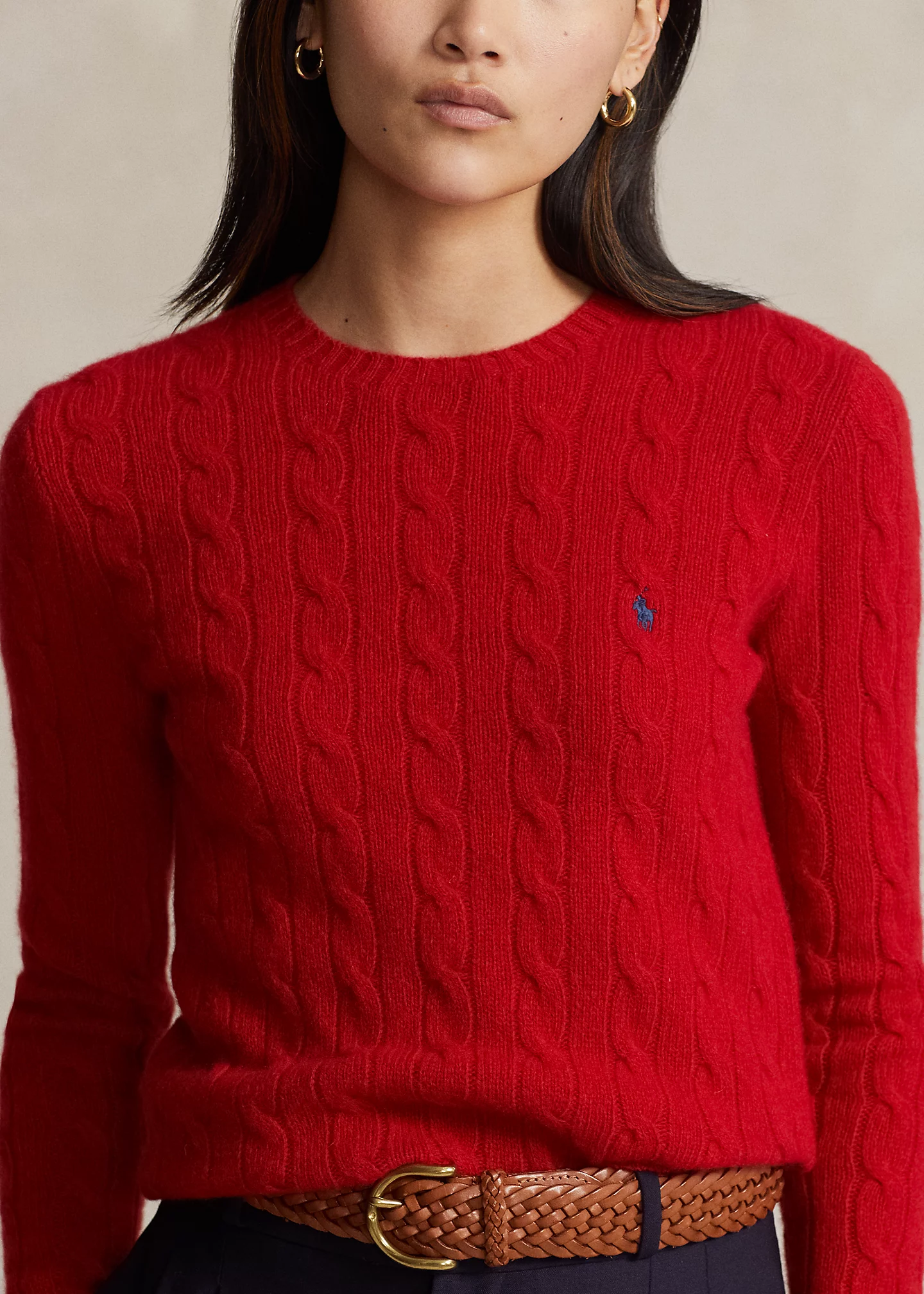 Cable-Knit Wool-Cashmere Sweater