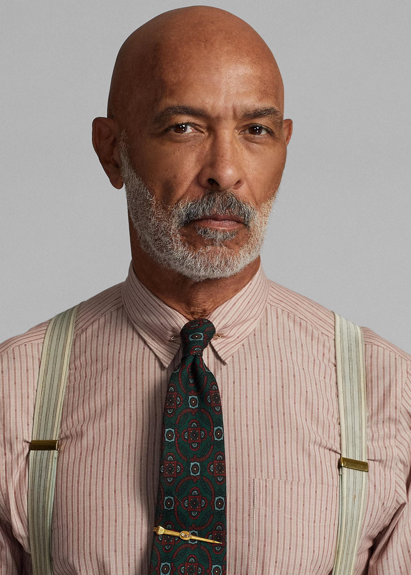 Slim Fit Geo-Striped Dobby Shirt