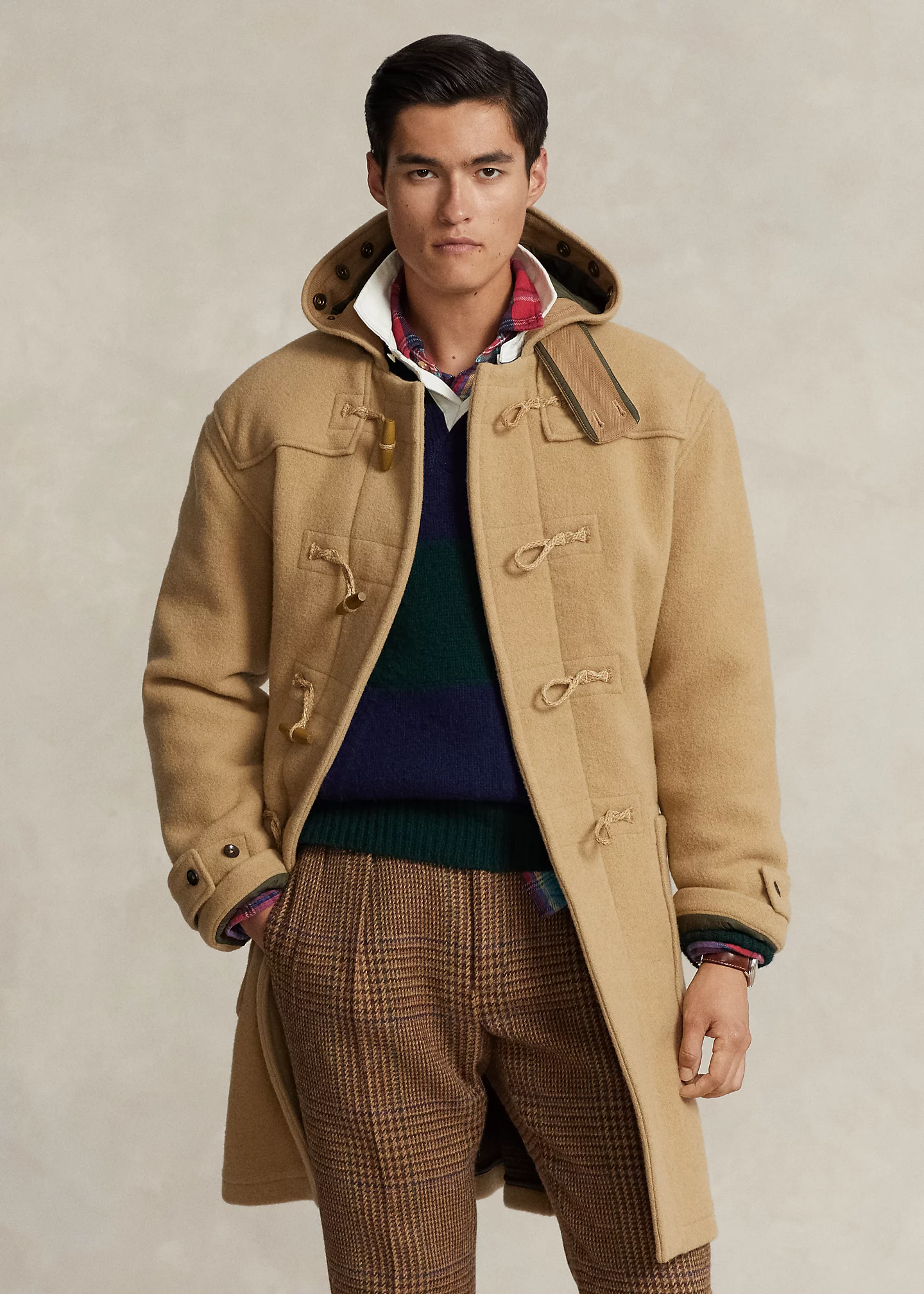 Double-Faced Wool Toggle Coat