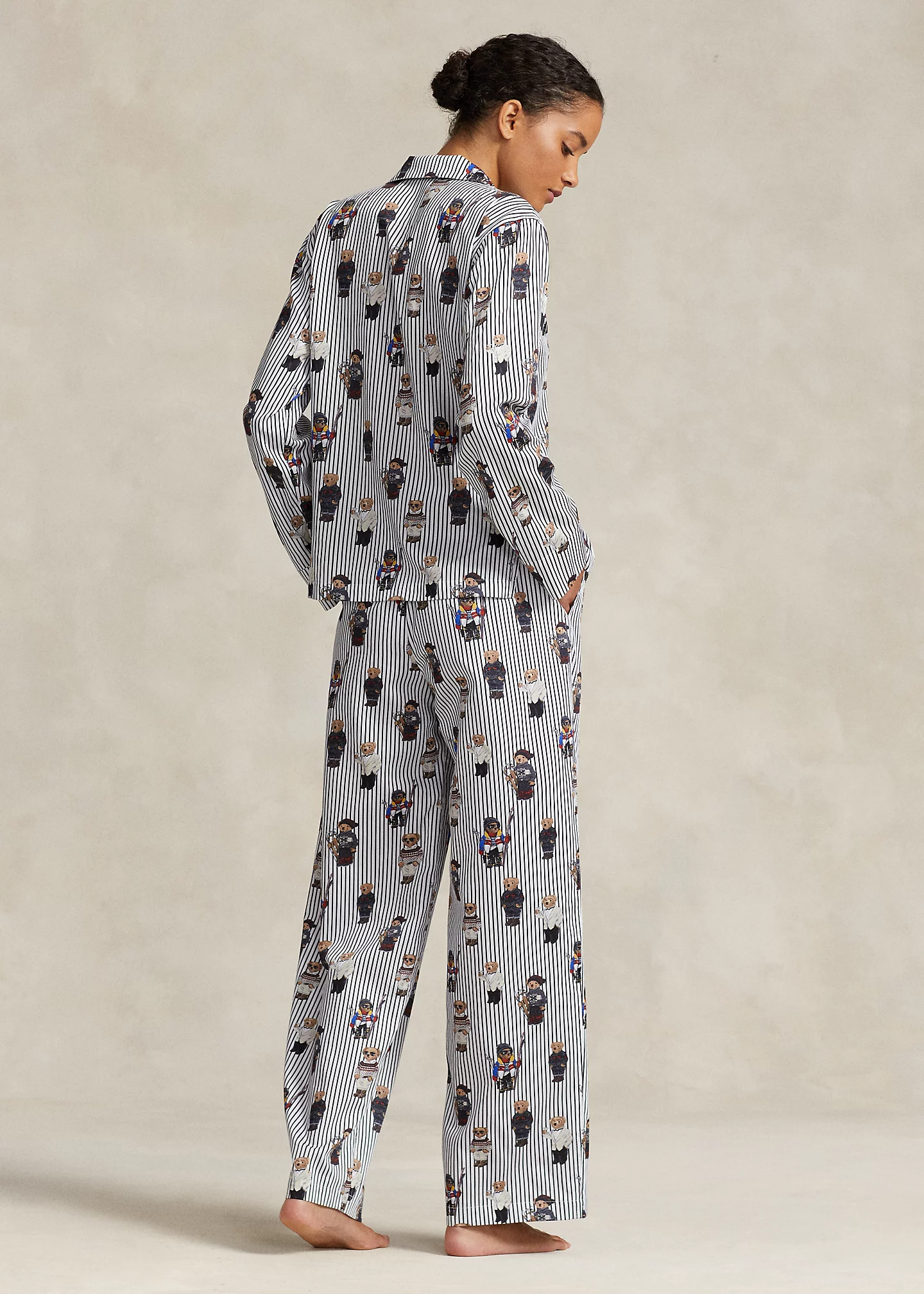 Polo Bear Sateen Pajama Set
