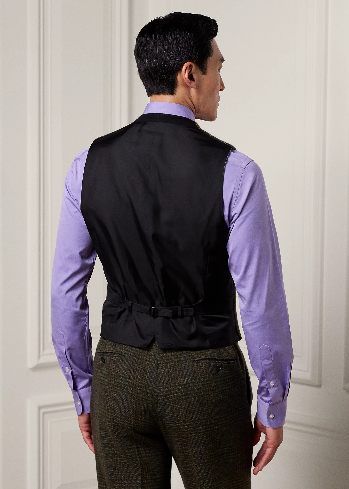 Handmade Plaid Wool-Cashmere Vest