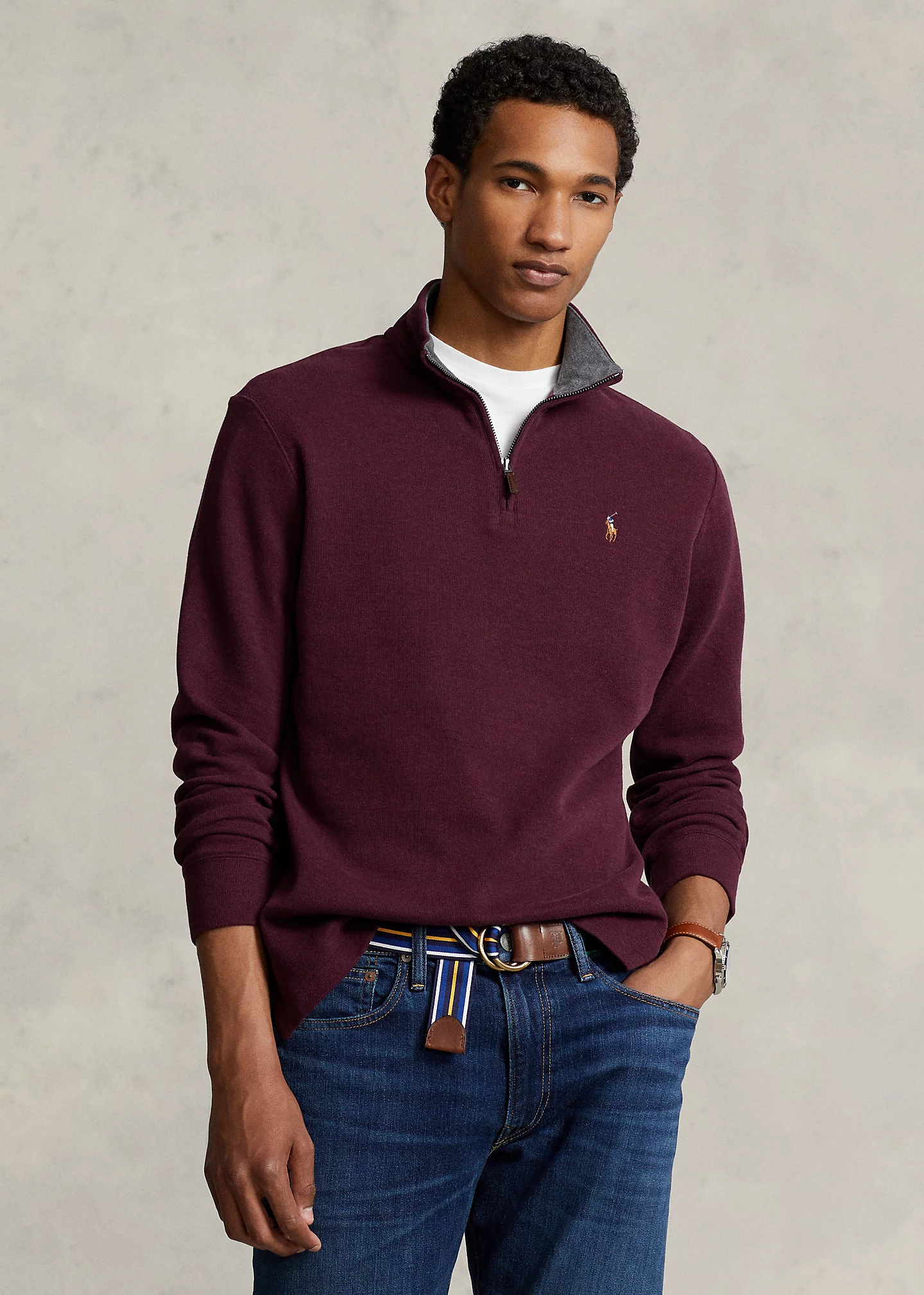Estate-Rib Quarter-Zip Pullover