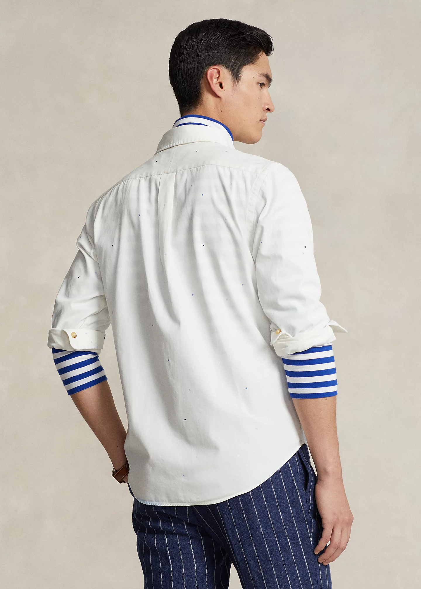 Classic Fit Hand-Painted Chino Shirt