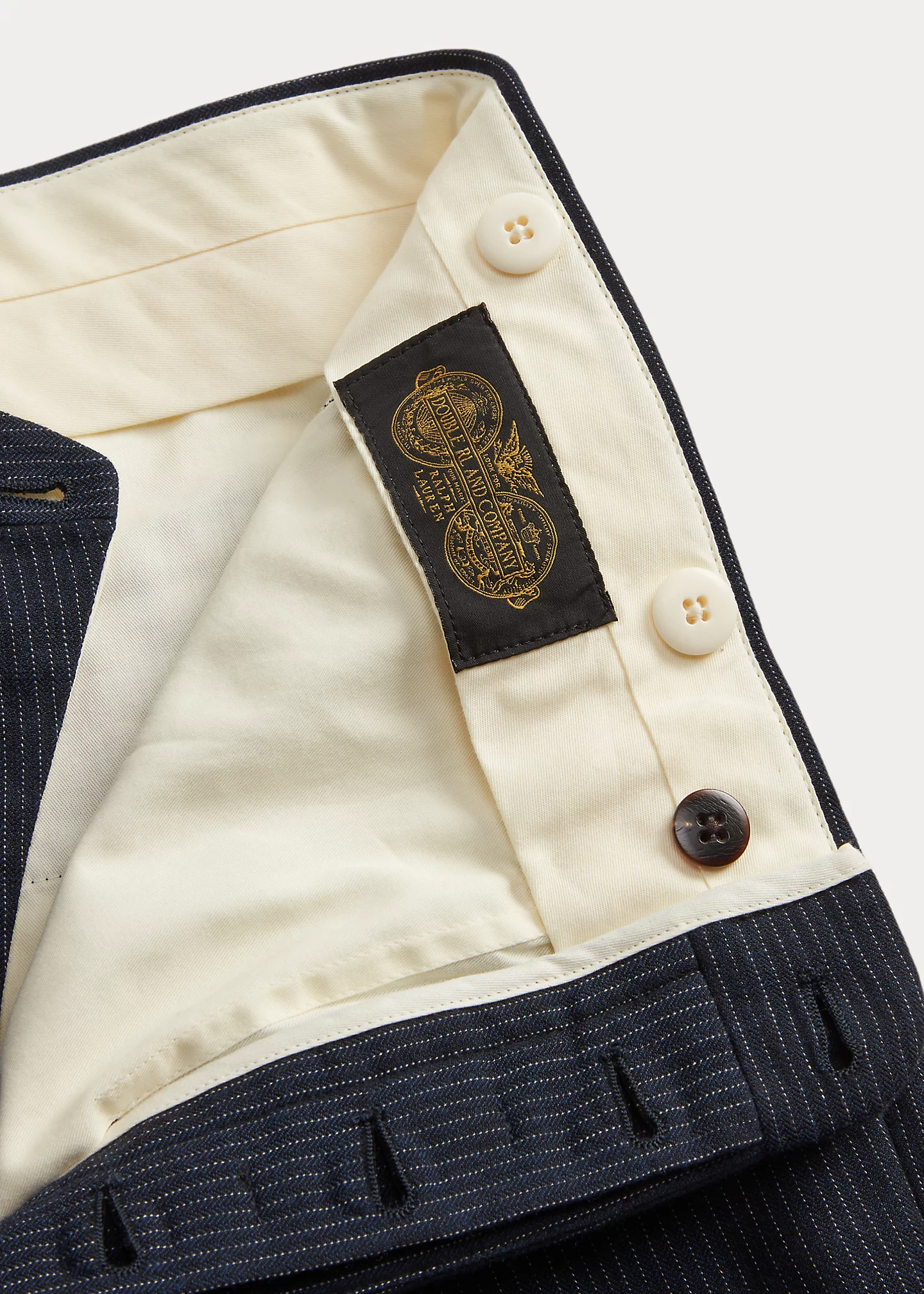 Slim Striped Herringbone Suit Trouser