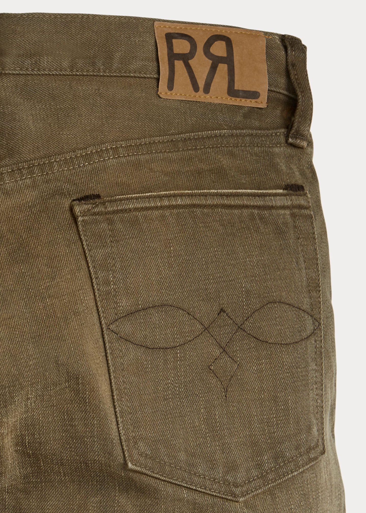 Slim Fit Distressed Brown Jean