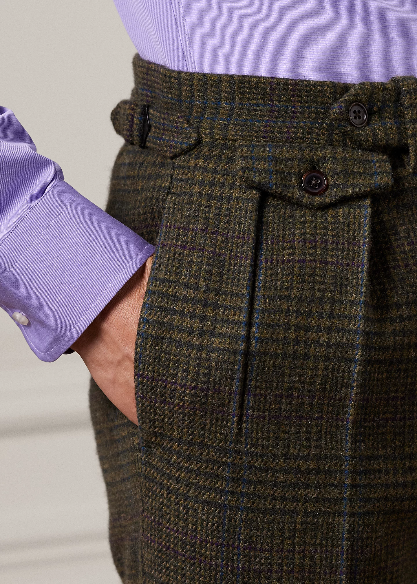 Kent Handmade Plaid Wool-Cashmere Suit