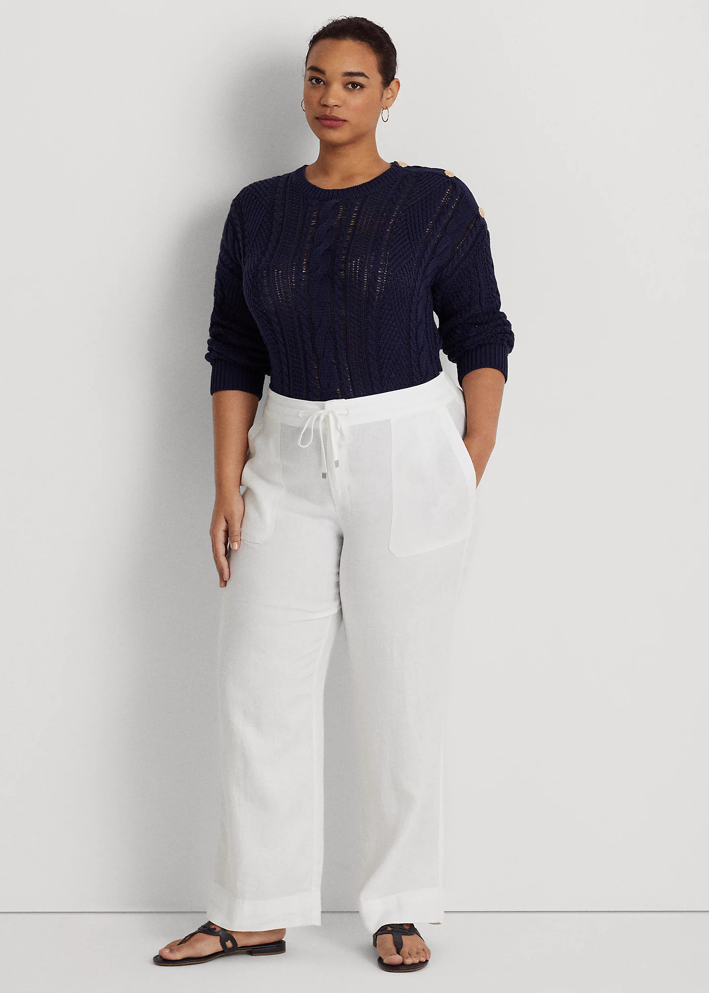Linen Drawcord Pant