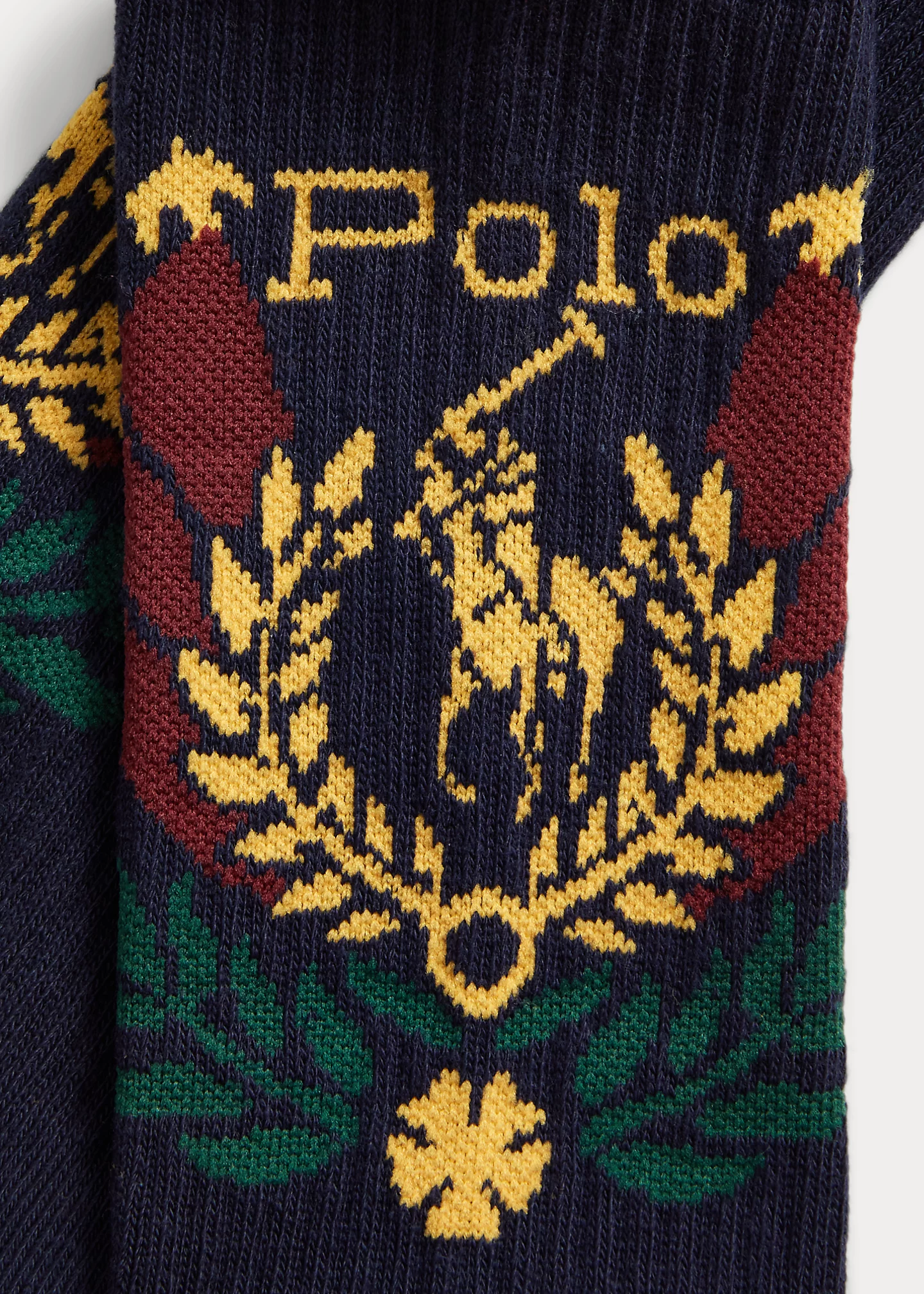 Crest & Striped Crew Sock 2-Pack