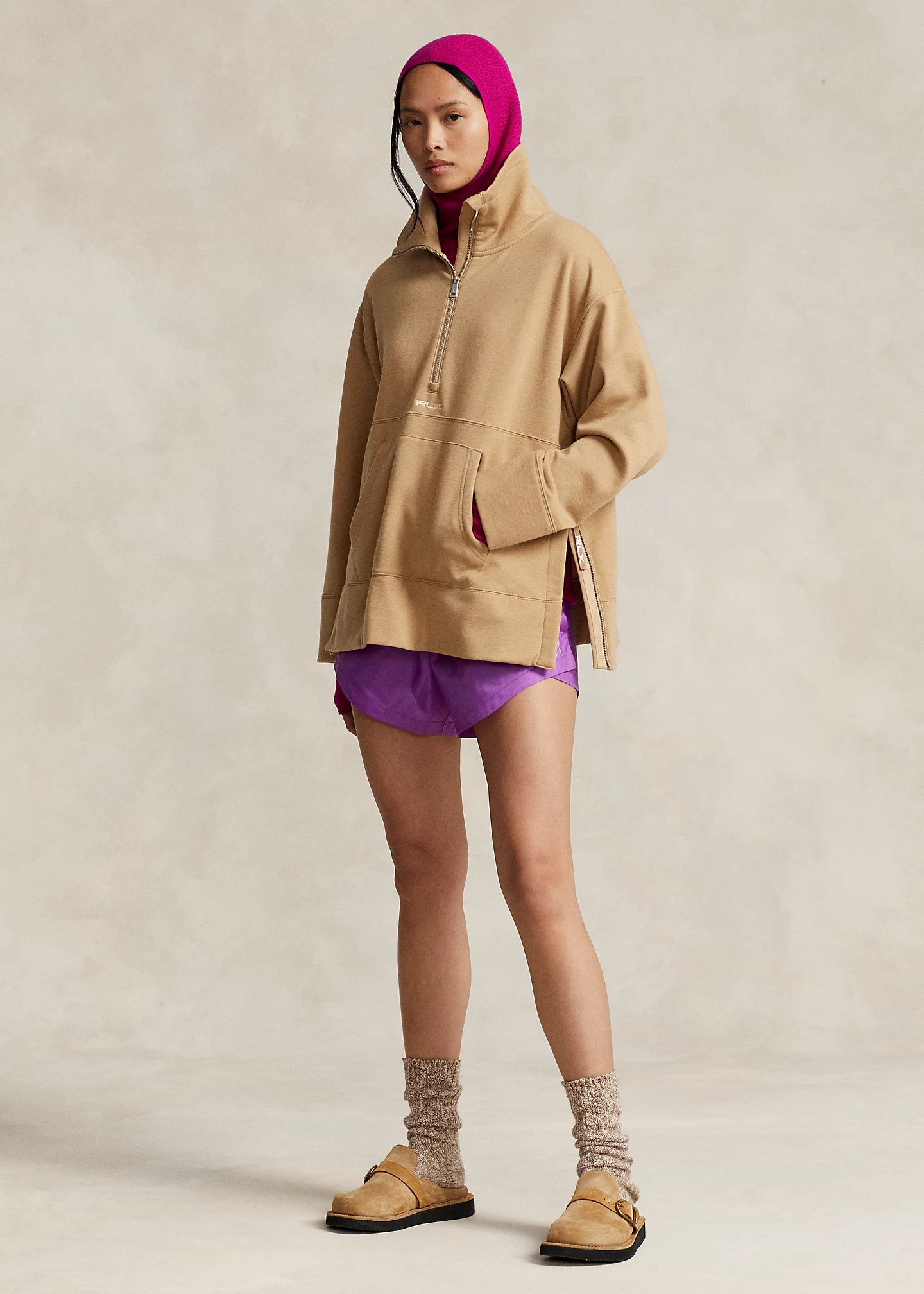Quarter-Zip Pullover Fleece Tunic
