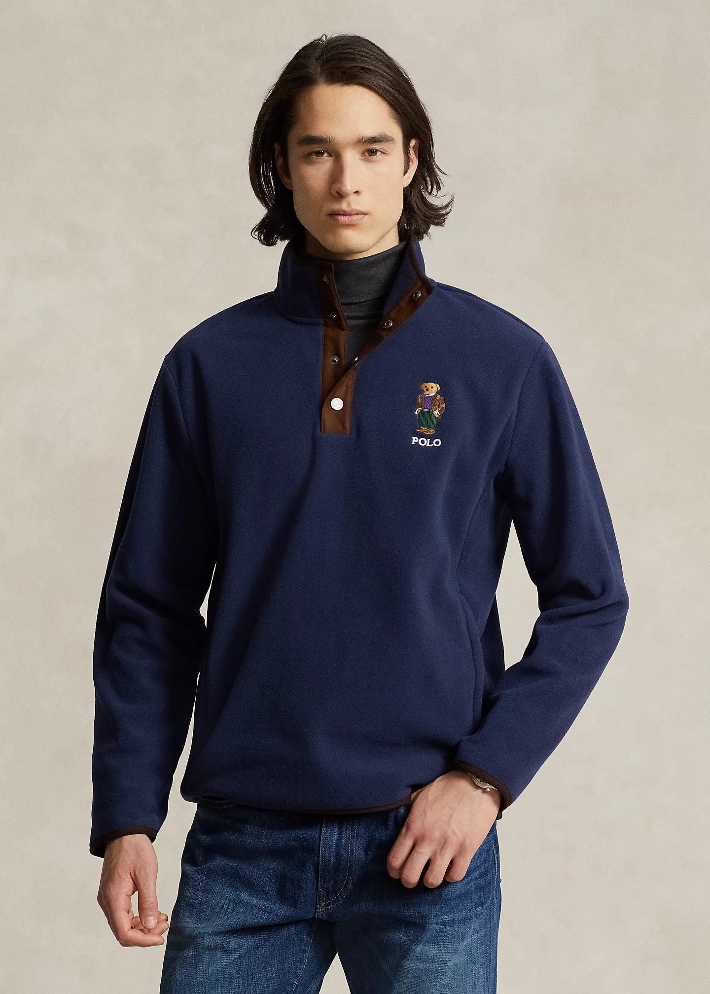Polo Bear Brushed Fleece Pullover