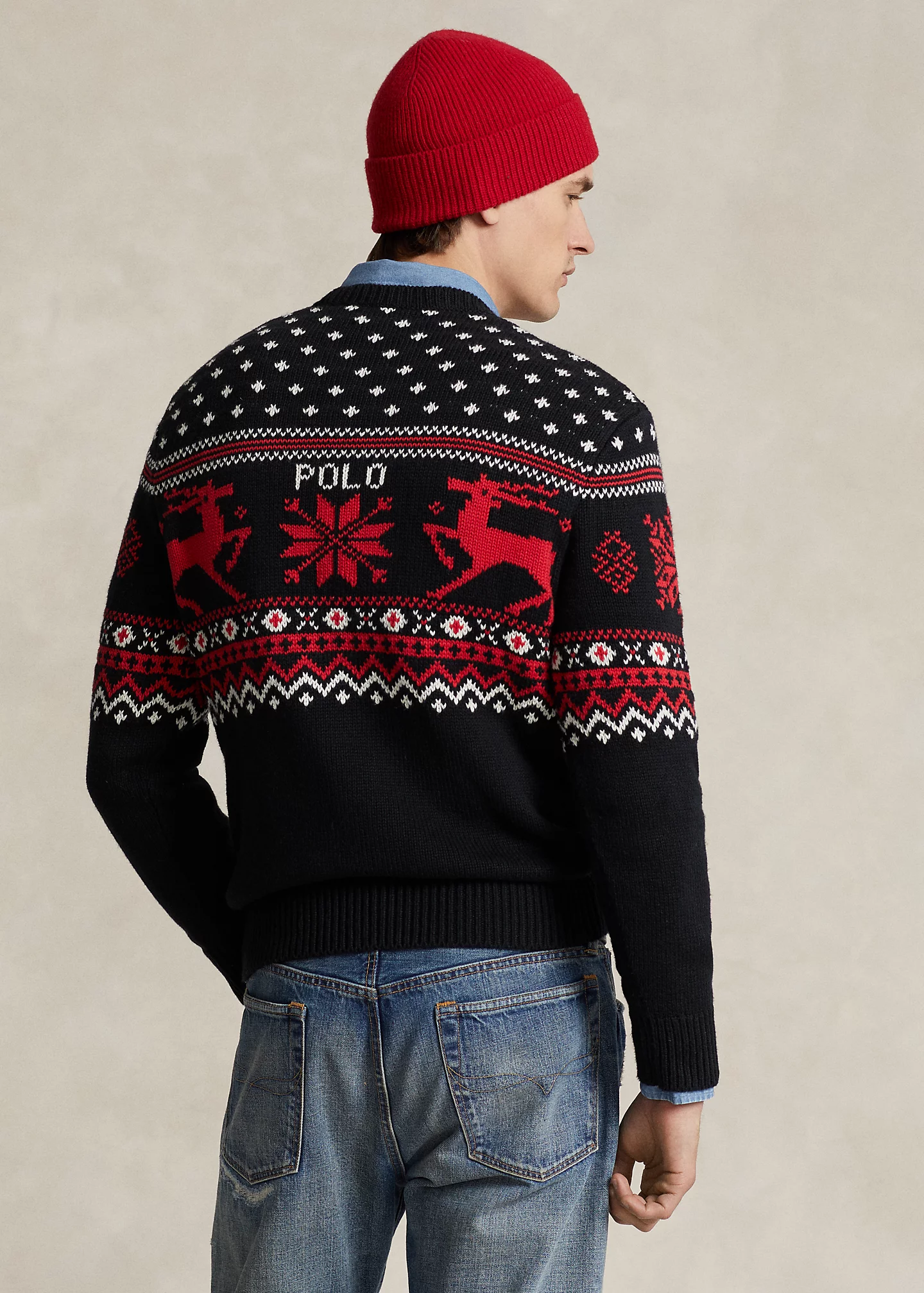 Reindeer Cotton-Cashmere Sweater