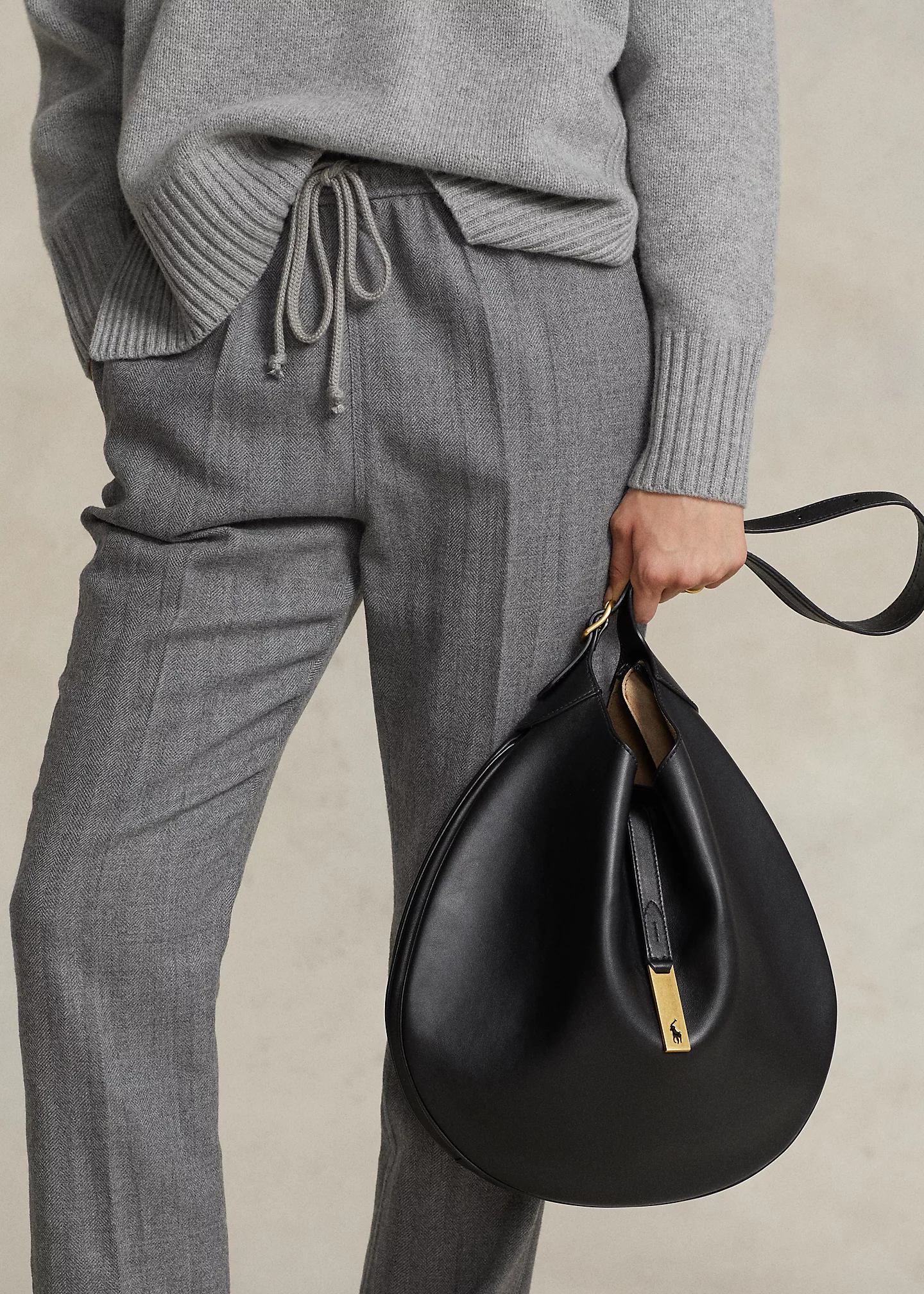 Polo ID Calfskin Large Shoulder Bag