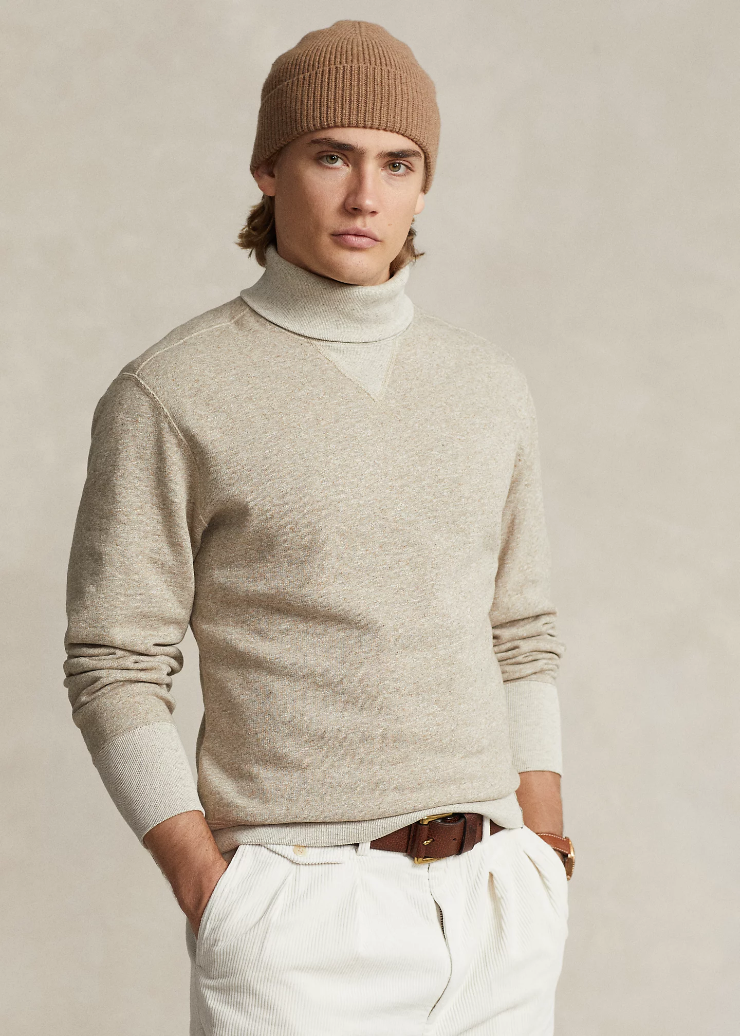 Fleece Mockneck Sweatshirt