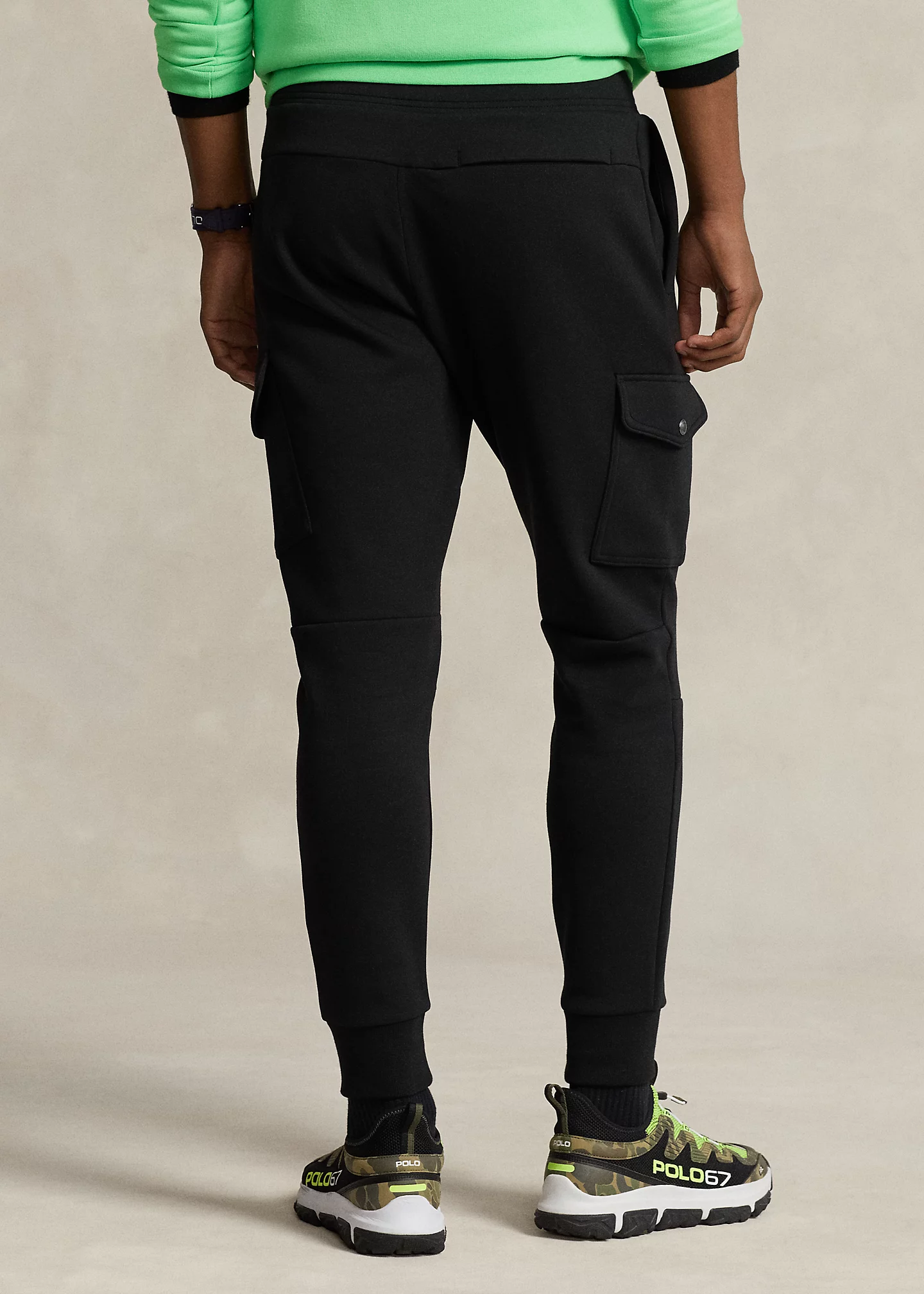 Double-Knit Cargo Jogger Pant