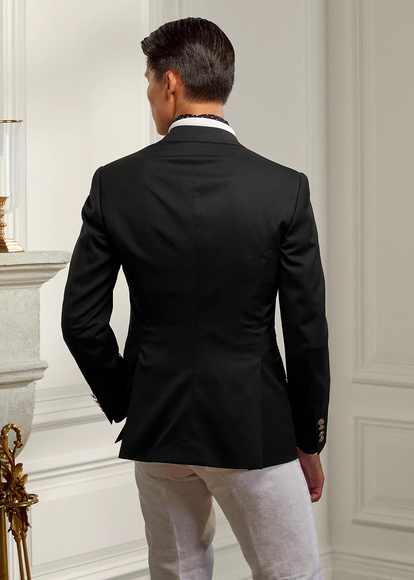 Gregory Hand-Tailored Peak-Lapel Blazer