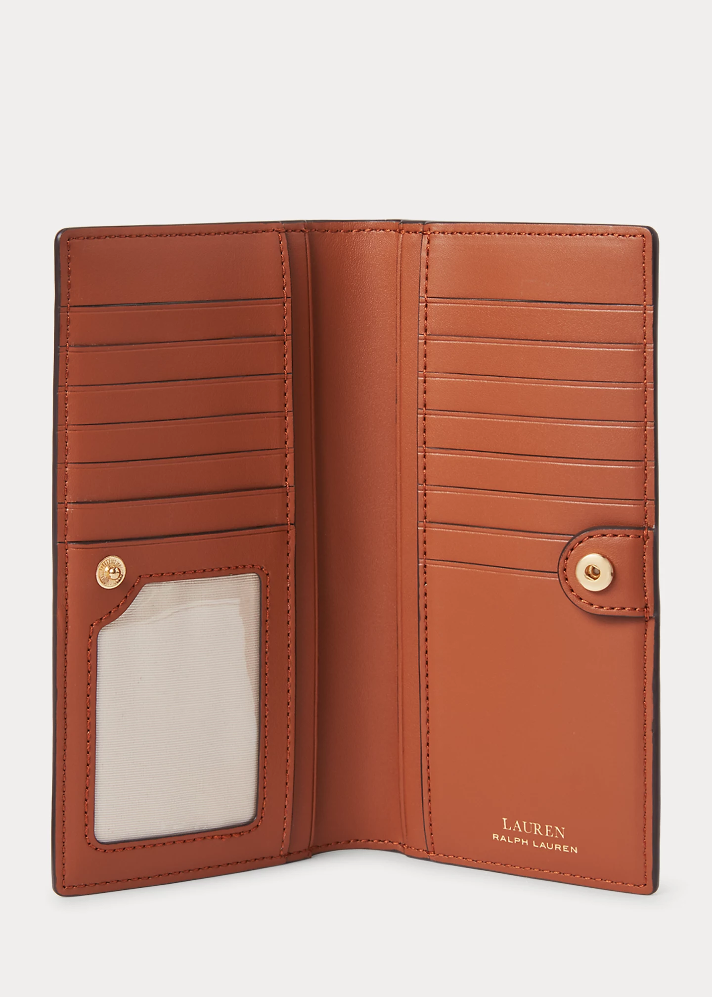 Crosshatch Leather Slim Wallet