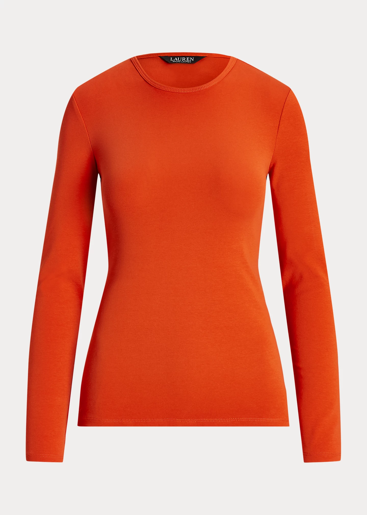 Cotton-Blend Long-Sleeve Top