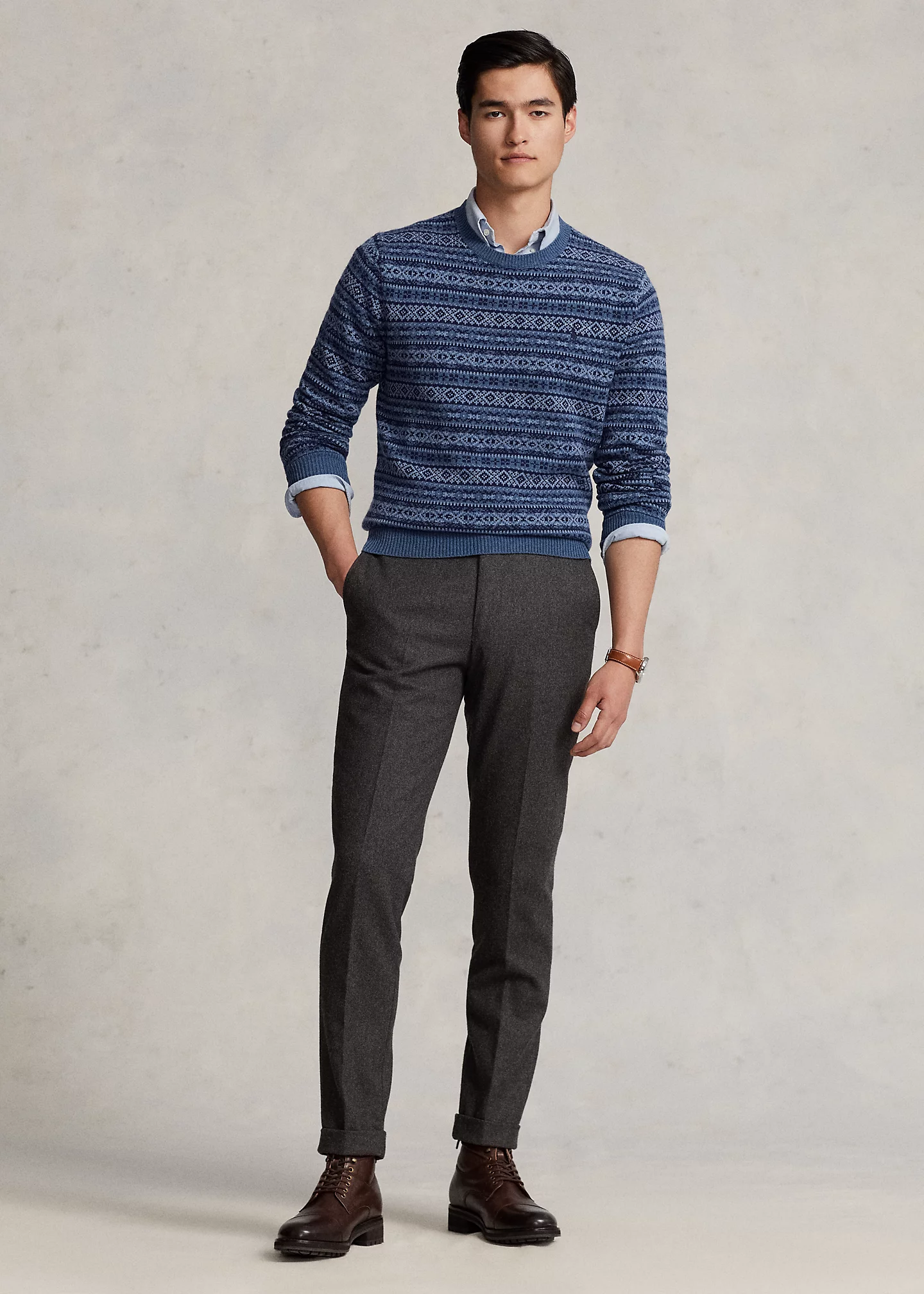 Fair Isle Wool Sweater