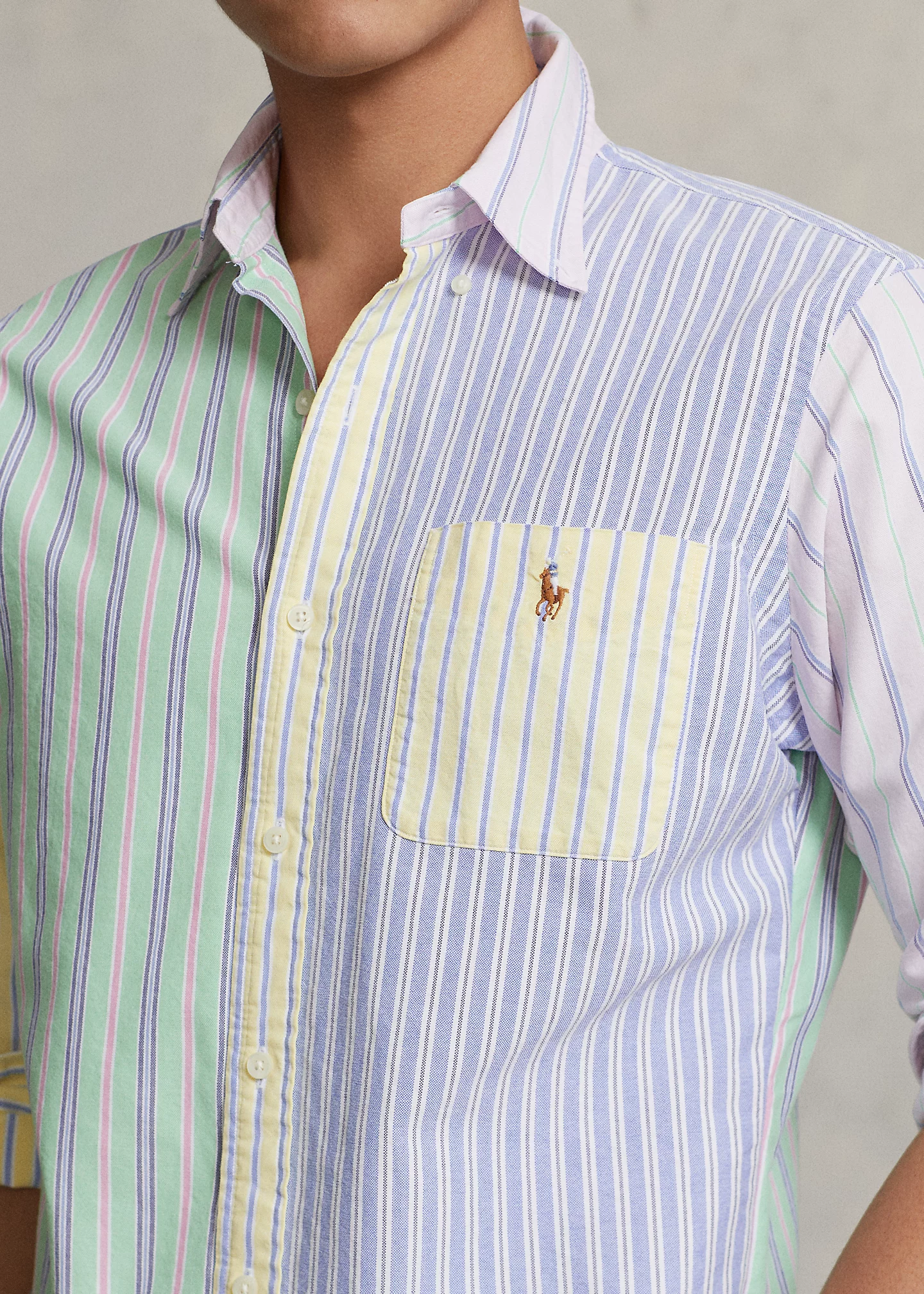 Classic Fit Striped Oxford Fun Shirt