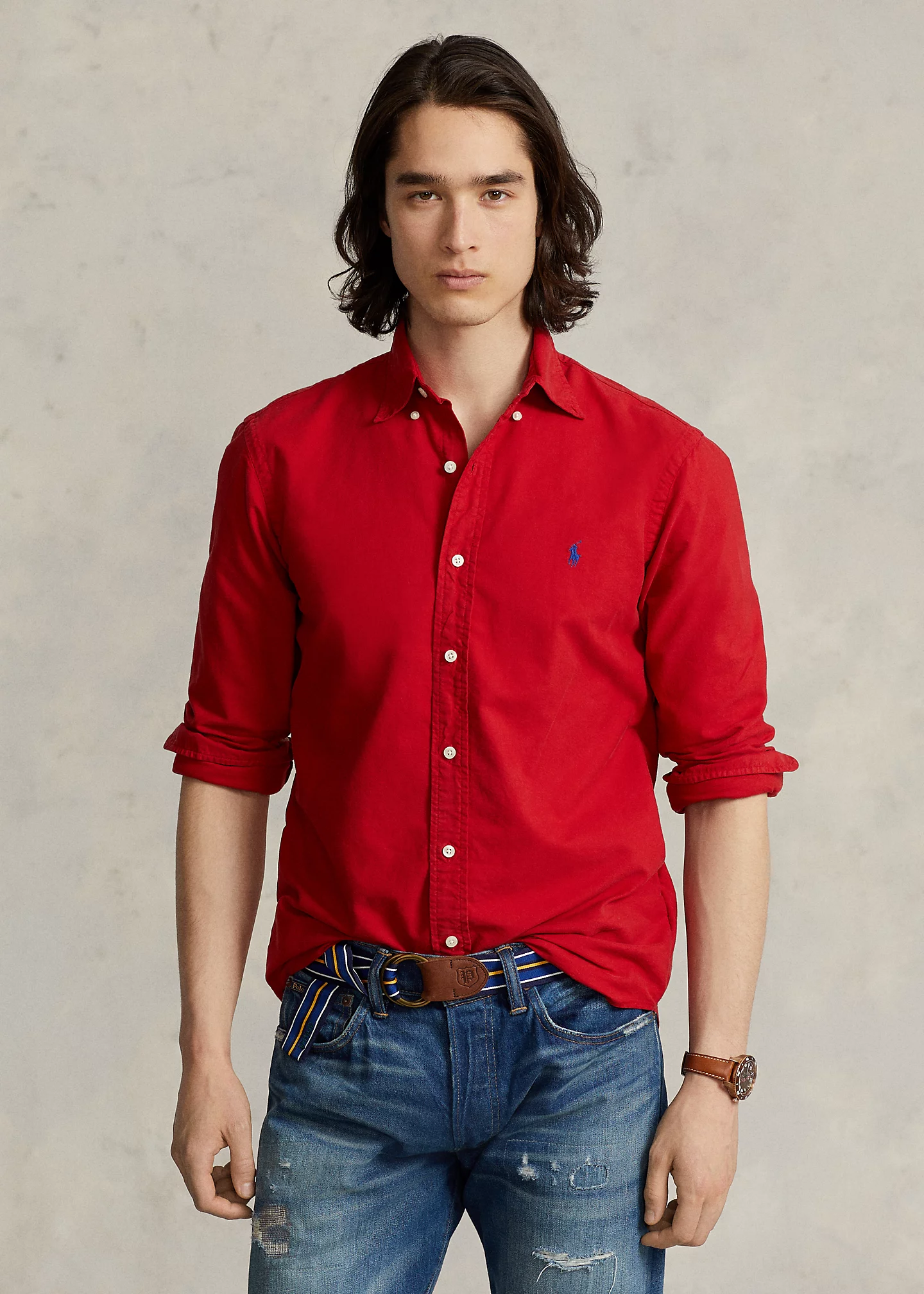 Garment-Dyed Oxford Shirt - All Fits