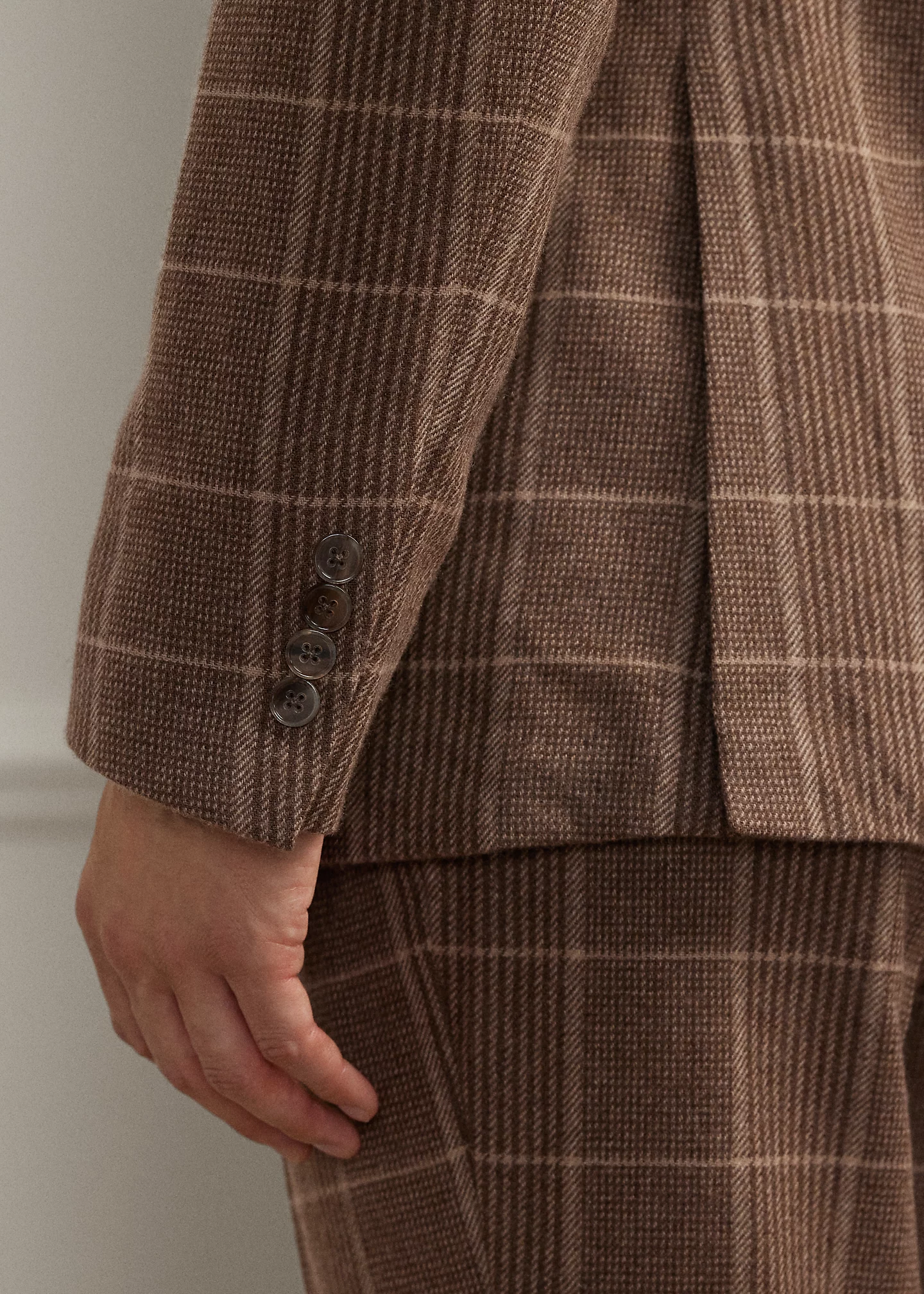 Kent Handmade Plaid Cashmere Suit